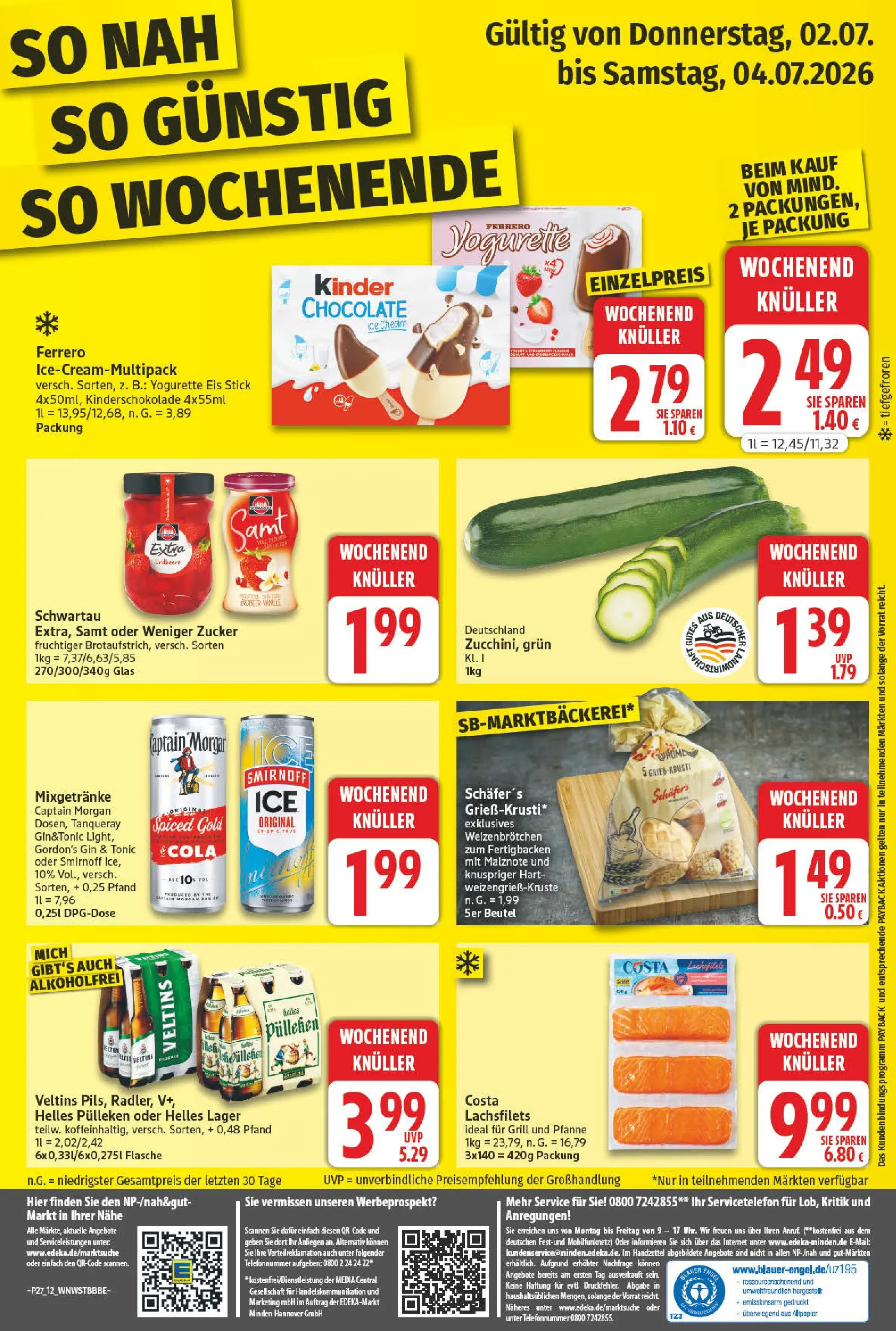 Angebote - Wochenangebote (ab 28.06.2026) zum Blättern | Seite: 12 | Produkte: Gordon's gin, Grill, Zucker, Veltins
