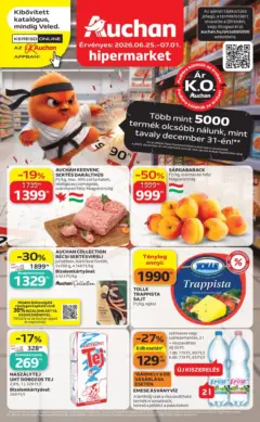 Auchan - Auchan újság érvényessége 2026.07.01-ig - amely érvényes a következő dátumtól: 2026.06.24.