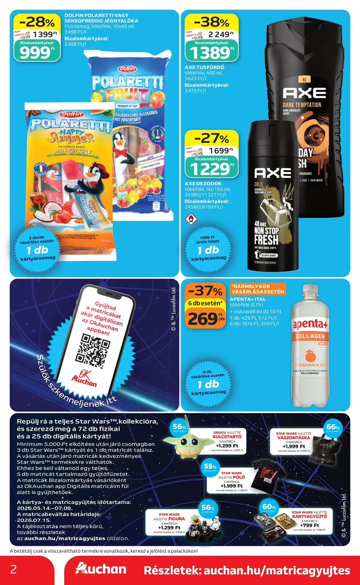Ajánlatok - Auchan újság érvényessége 2026.07.01-ig - 2026.06.24. -tól/töl > akció, lapozható szórólap 🛍️ | Oldal: 2