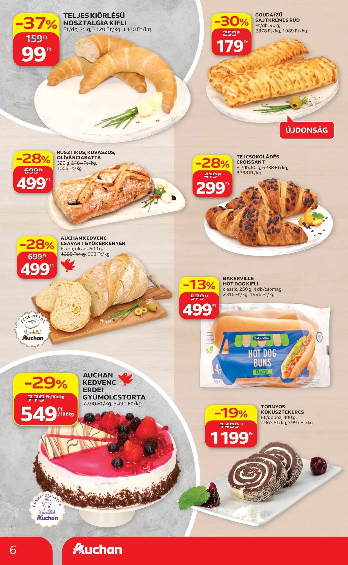 Ajánlatok - Auchan újság érvényessége 2026.07.01-ig - 2026.06.24. -tól/töl > akció, lapozható szórólap 🛍️ | Oldal: 6