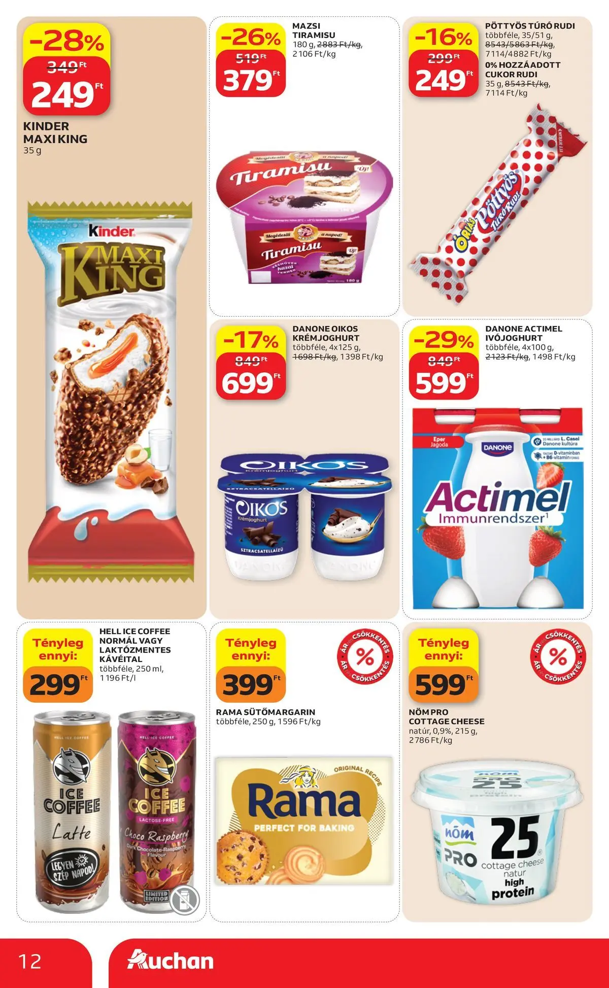 Ajánlatok - Auchan újság érvényessége 2026.07.01-ig - 2026.06.24. -tól/töl > akció, lapozható szórólap 🛍️ | Oldal: 12