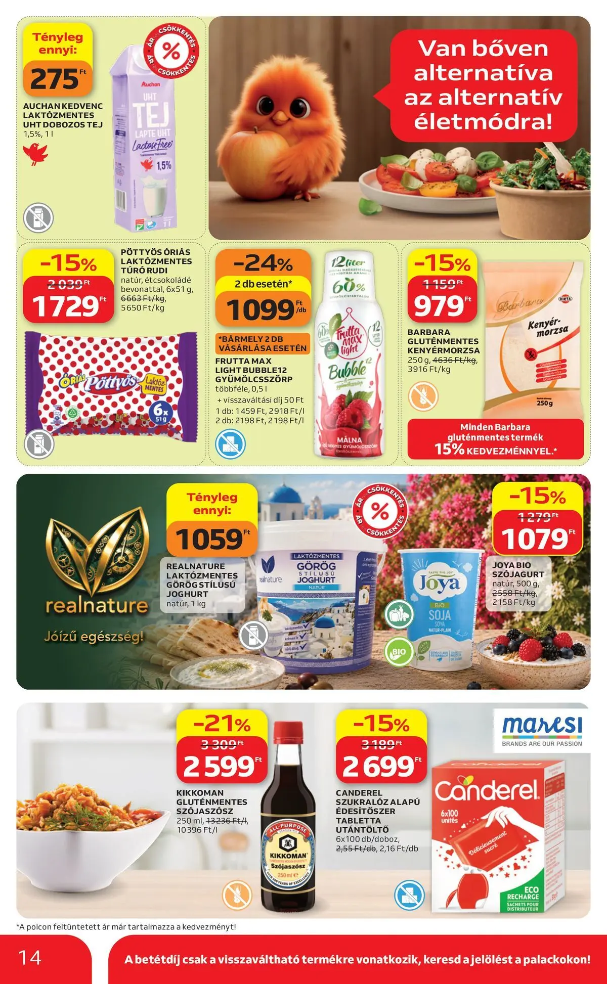 Ajánlatok - Auchan újság érvényessége 2026.07.01-ig - 2026.06.24. -tól/töl > akció, lapozható szórólap 🛍️ | Oldal: 14