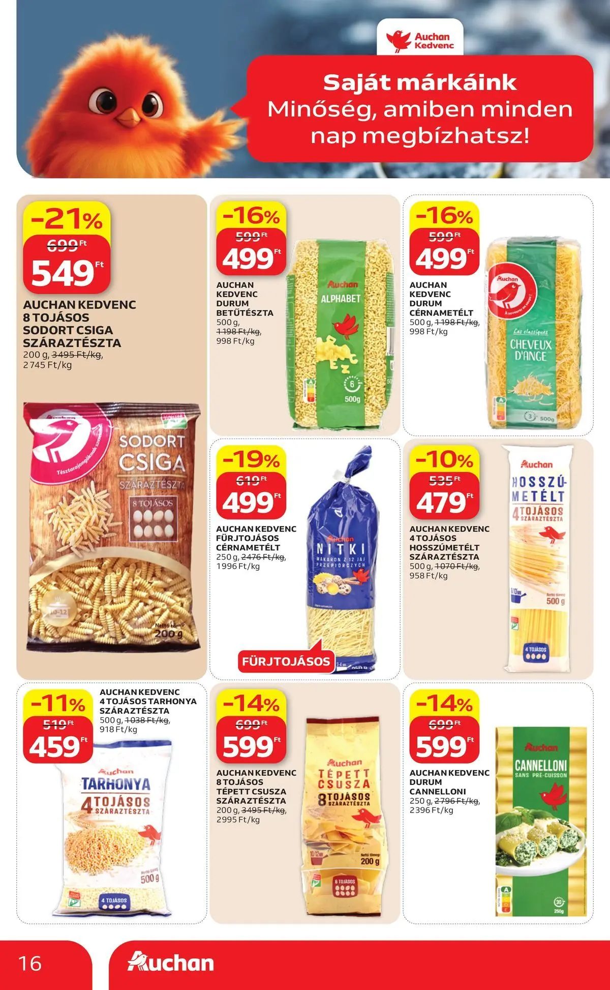 Ajánlatok - Auchan újság érvényessége 2026.07.01-ig - 2026.06.24. -tól/töl > akció, lapozható szórólap 🛍️ | Oldal: 16