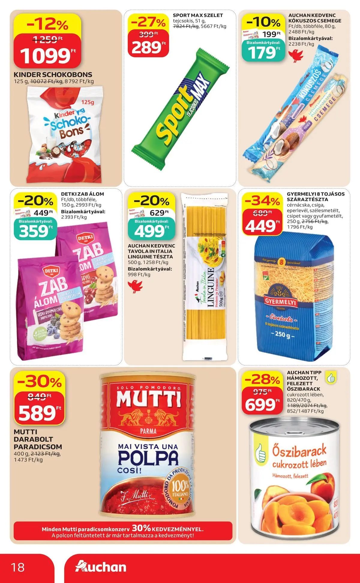 Ajánlatok - Auchan újság érvényessége 2026.07.01-ig - 2026.06.24. -tól/töl > akció, lapozható szórólap 🛍️ | Oldal: 18