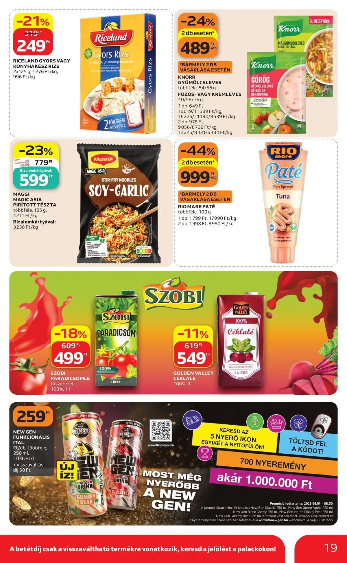 Ajánlatok - Auchan újság érvényessége 2026.07.01-ig - 2026.06.24. -tól/töl > akció, lapozható szórólap 🛍️ | Oldal: 19