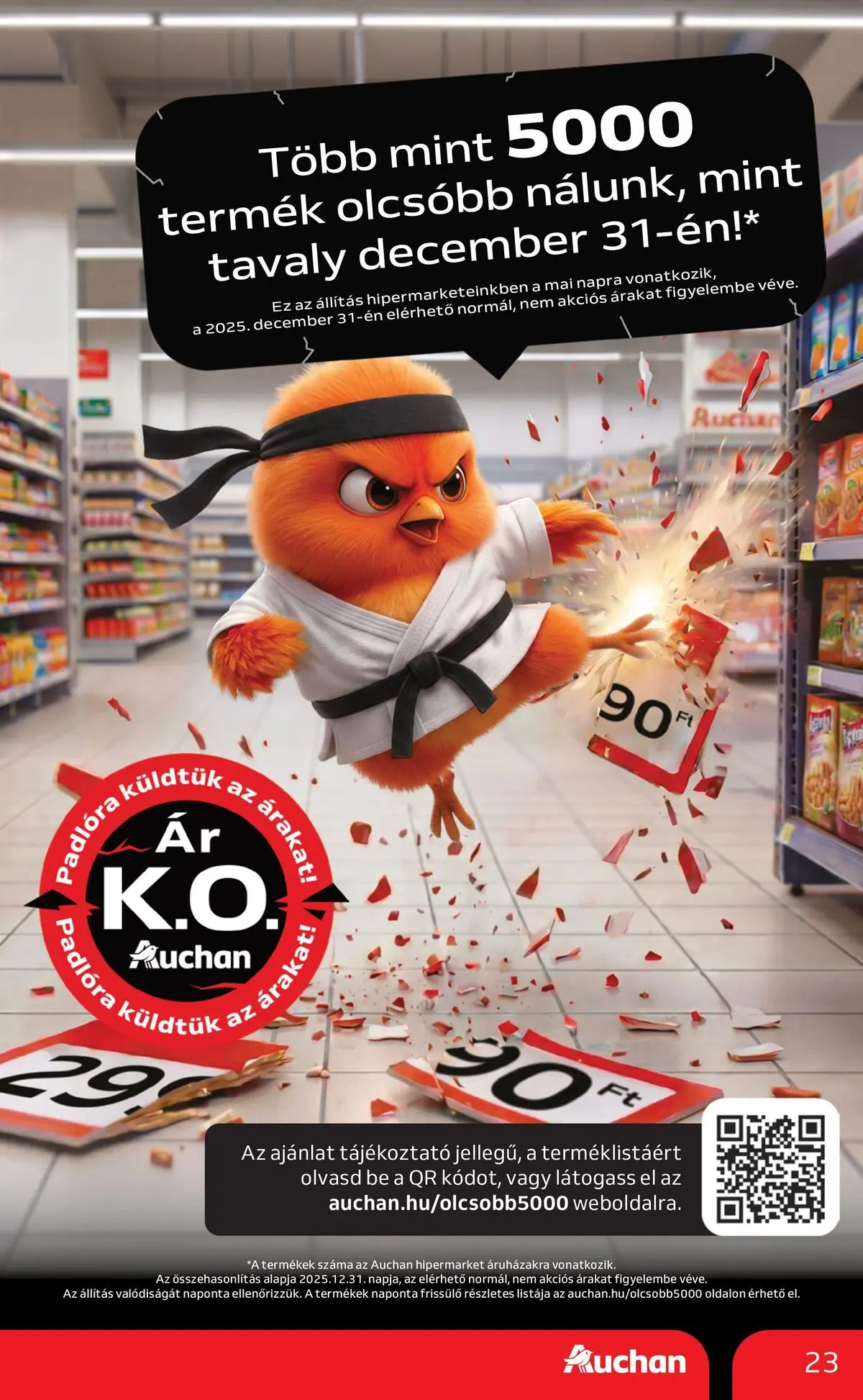Ajánlatok - Auchan újság érvényessége 2026.07.01-ig - 2026.06.24. -tól/töl > akció, lapozható szórólap 🛍️ | Oldal: 23