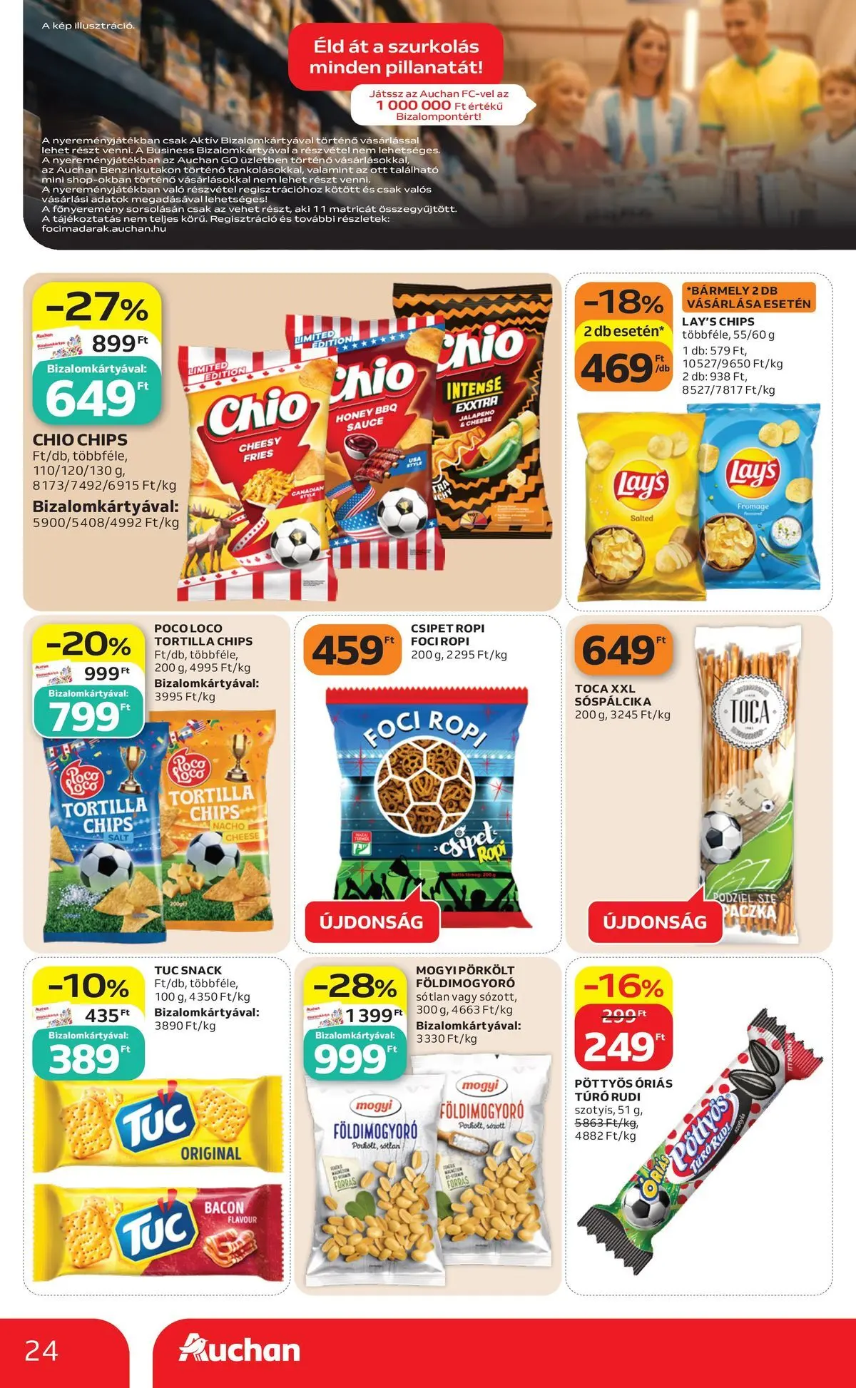 Ajánlatok - Auchan újság érvényessége 2026.07.01-ig - 2026.06.24. -tól/töl > akció, lapozható szórólap 🛍️ | Oldal: 24