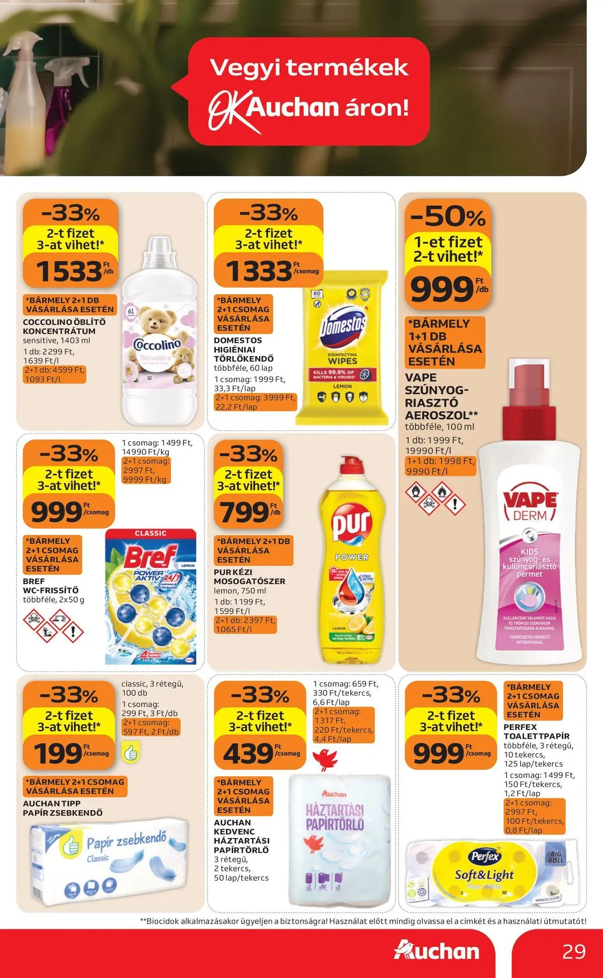 Ajánlatok - Auchan újság érvényessége 2026.07.01-ig - 2026.06.24. -tól/töl > akció, lapozható szórólap 🛍️ | Oldal: 29