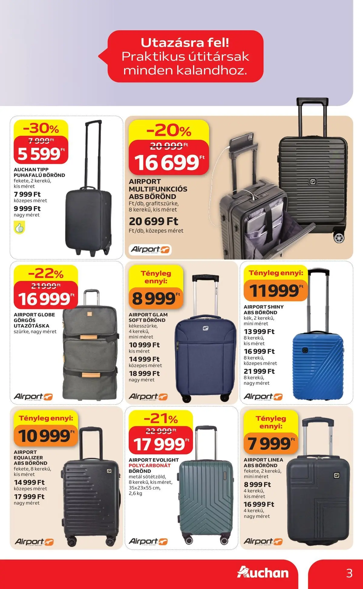 Ajánlatok - Auchan újság érvényessége 2026.07.01-ig - 2026.06.24. -tól/töl > akció, lapozható szórólap 🛍️ | Oldal: 3
