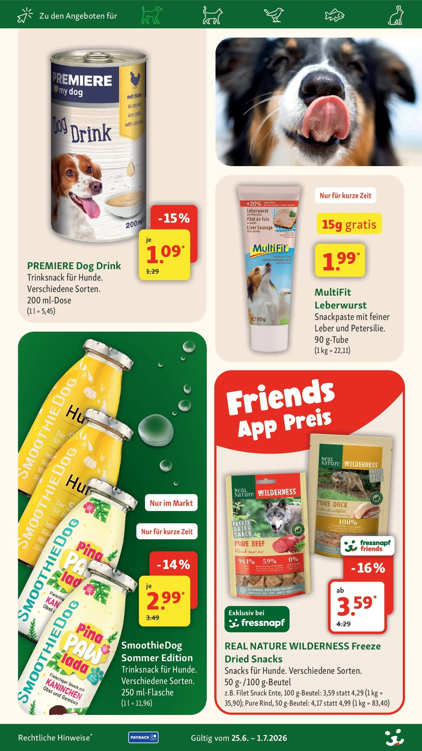 Fressnapf - Fressnapf: bald neue Angebote! (ab 24.06.2026) zum Blättern | Seite: 10 | Produkte: Kaninchen, Gemüse, Obst, Persil