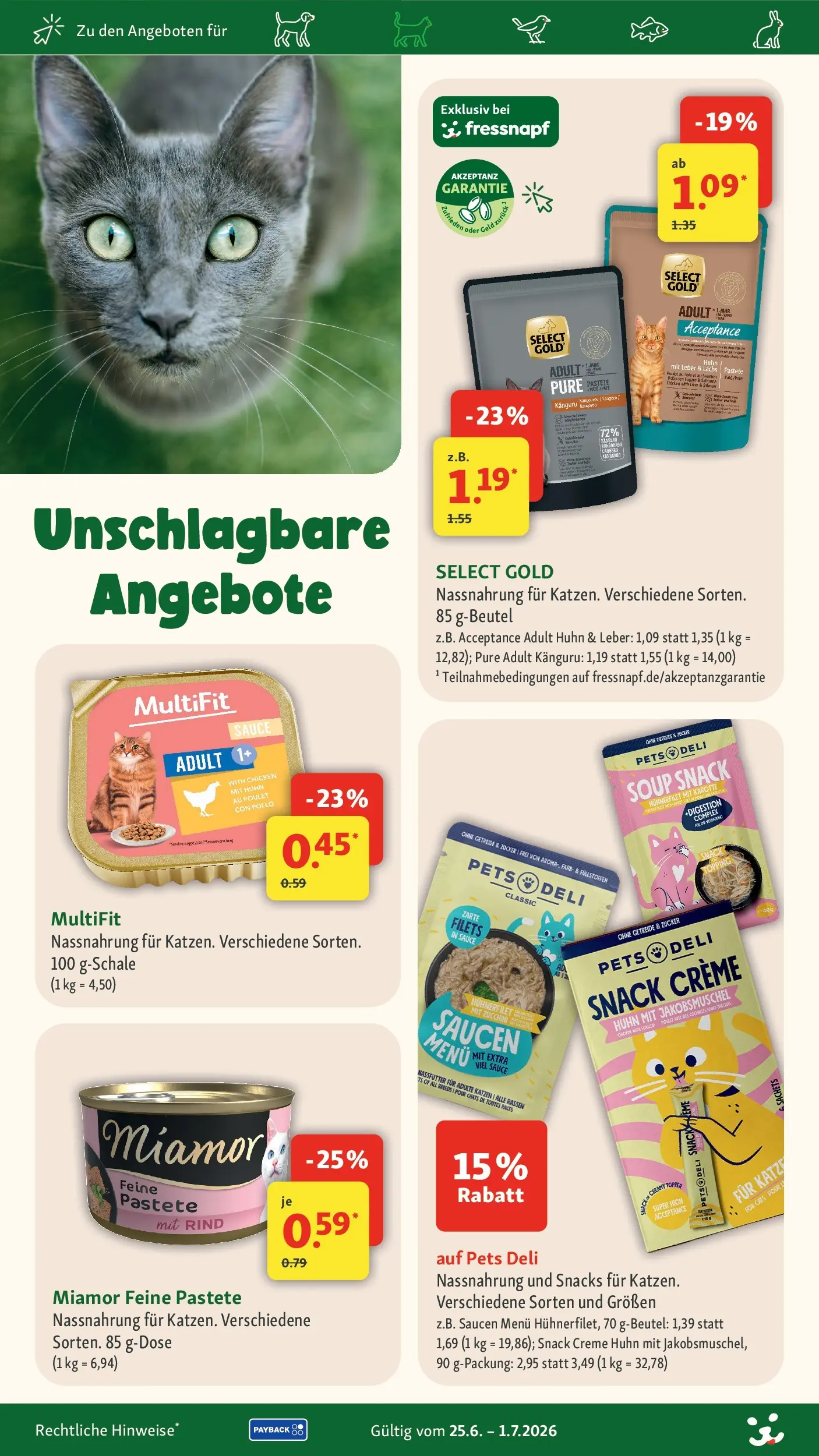 Fressnapf - Fressnapf: bald neue Angebote! (ab 24.06.2026) zum Blättern | Seite: 14 | Produkte: Creme, Lachs, Zucker, Karotte