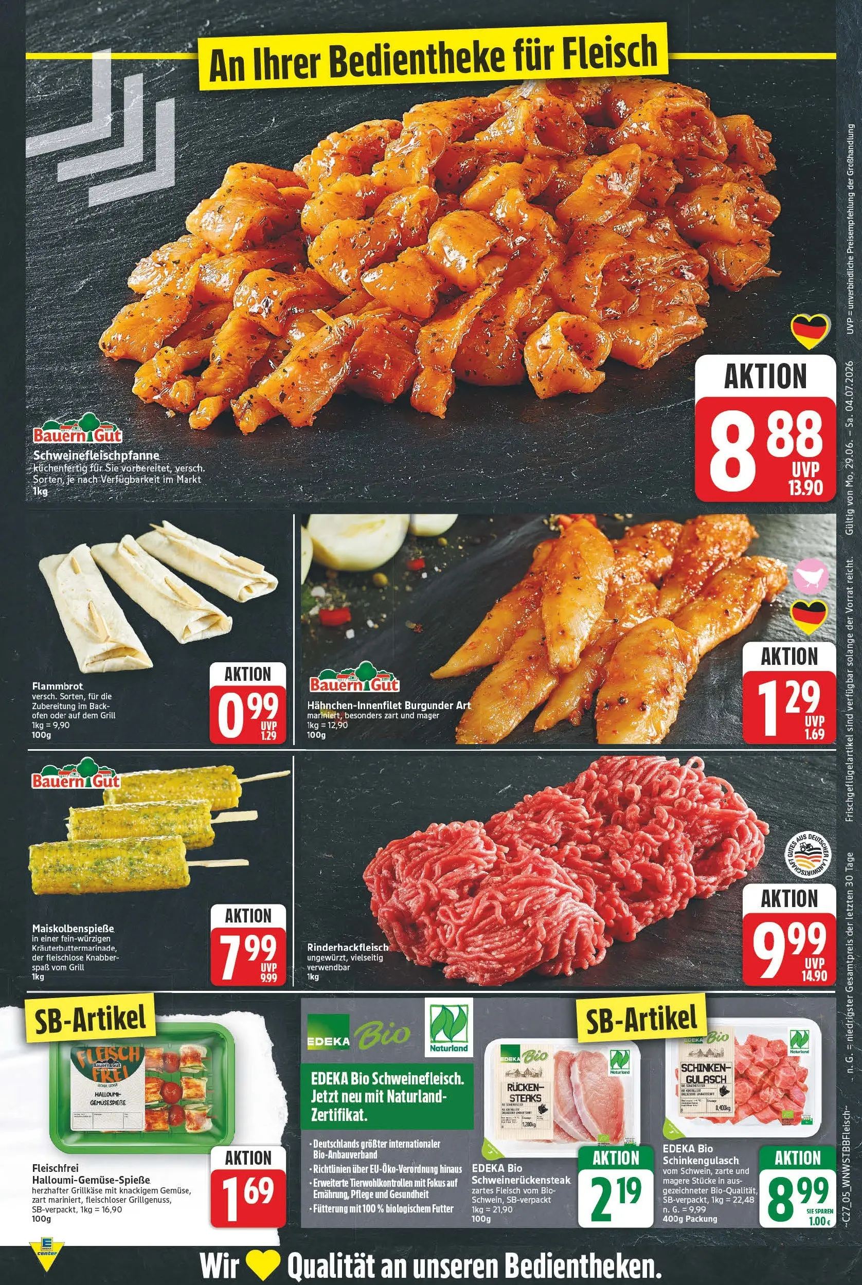 E center - Wochenangebote (ab 28.06.2026) zum Blättern | Seite: 5 | Produkte: Ofen, Grill, Gulasch, Schinken