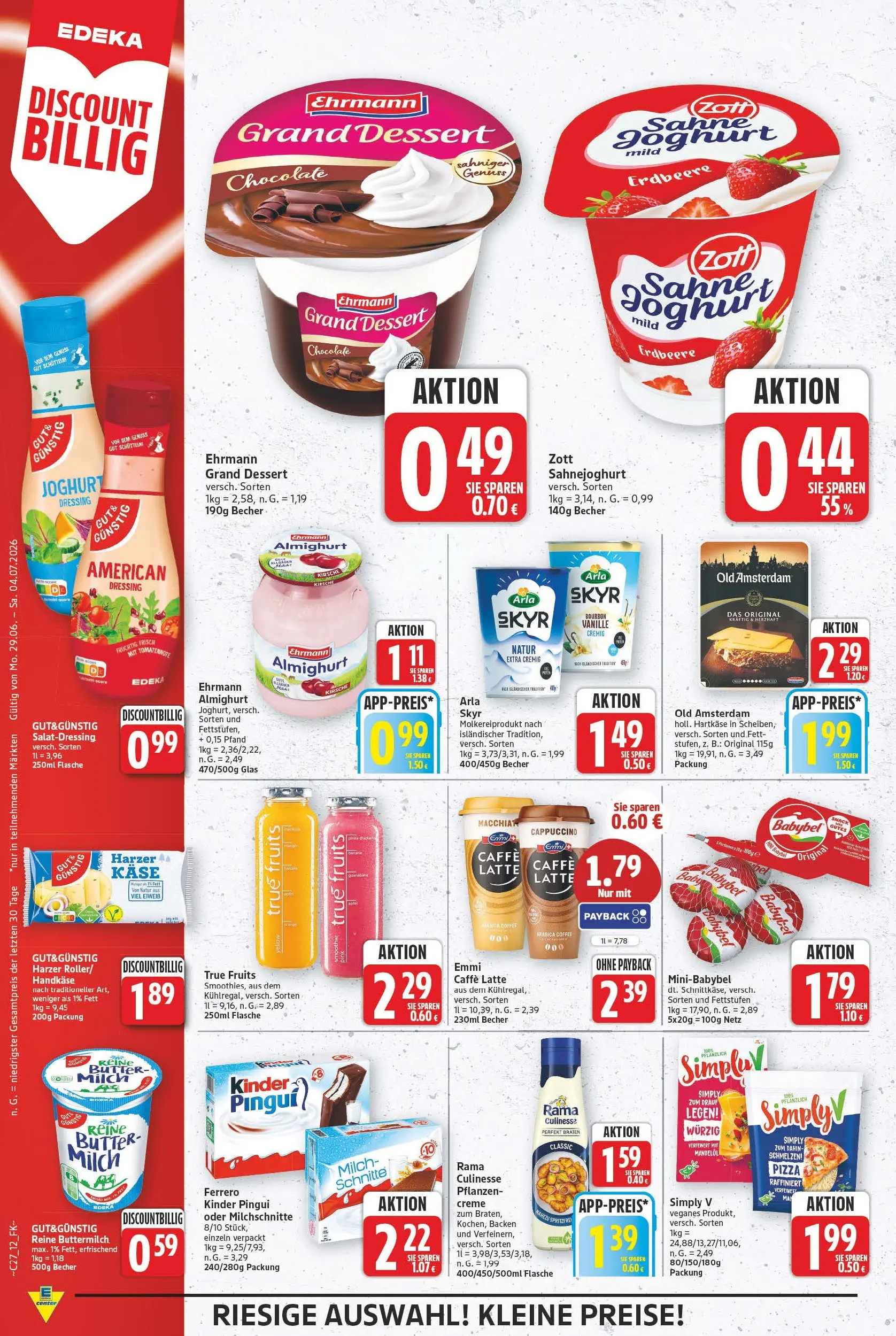 E center - Wochenangebote (ab 28.06.2026) zum Blättern | Seite: 12 | Produkte: Buttermilch, Milch, Arla skyr, Bourbon