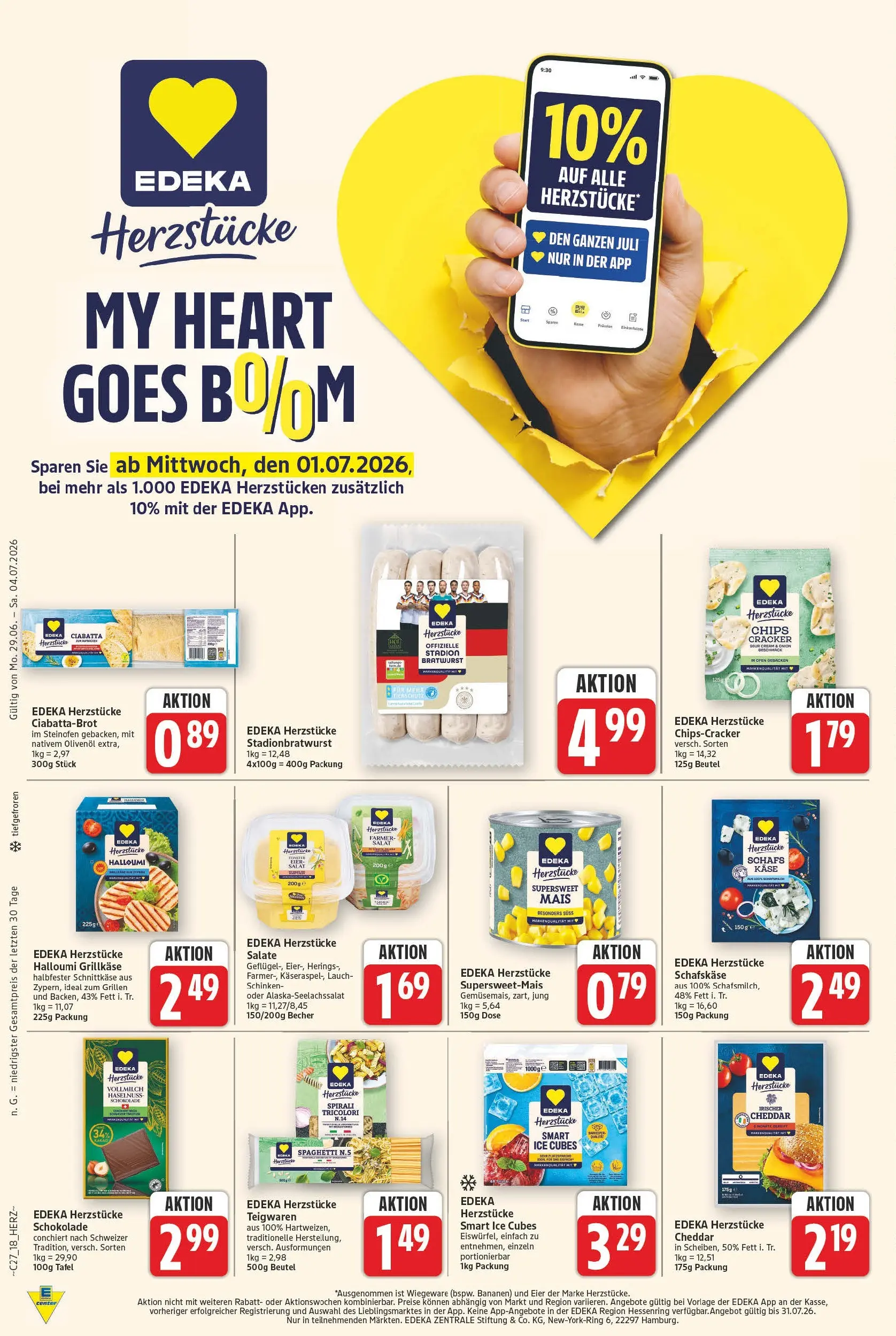 E center - Wochenangebote (ab 28.06.2026) zum Blättern | Seite: 18 | Produkte: Olivenol, Bananen, Schinken, Chips