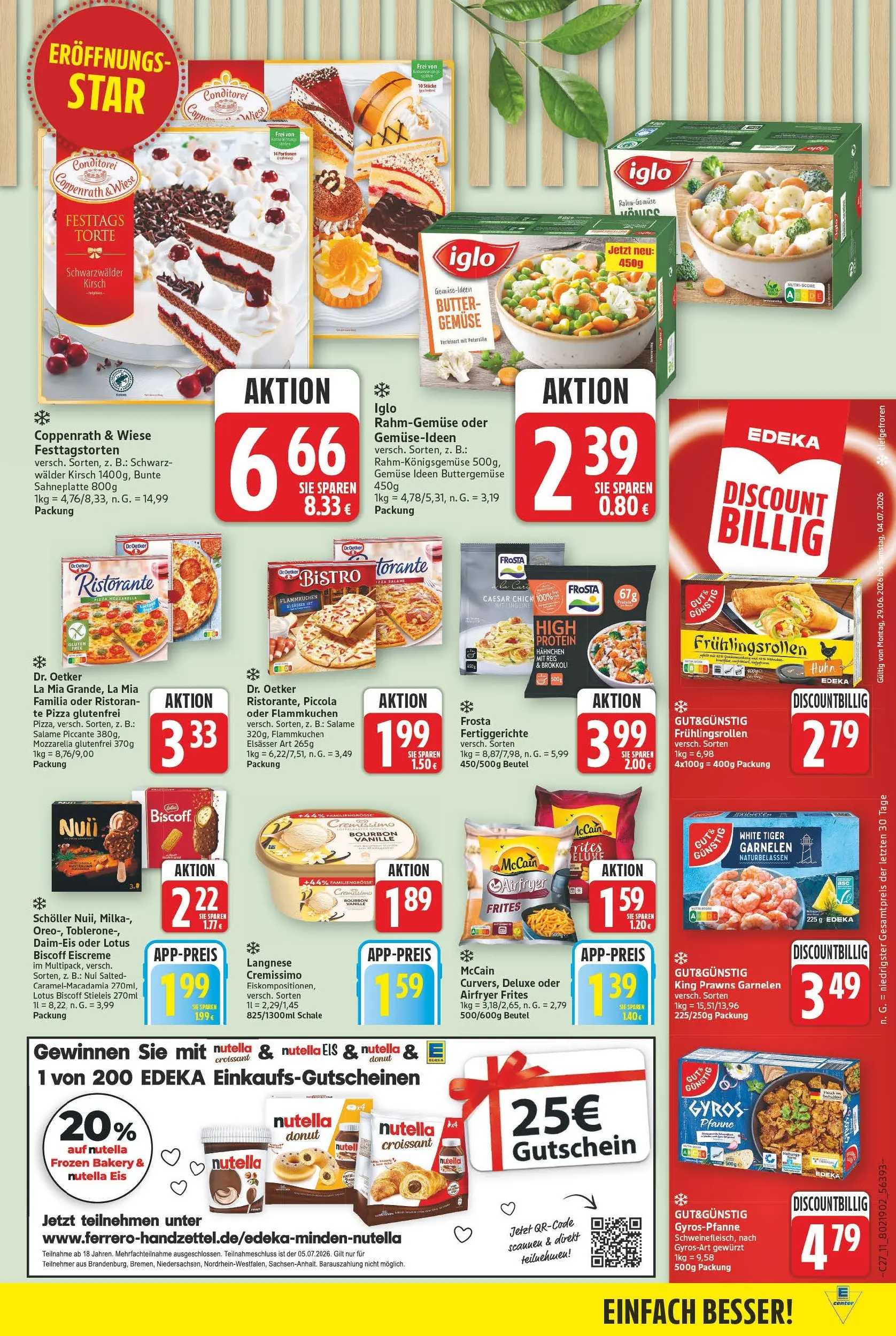 E center Prospekt Magdeburg (ab 29.06.2026) zum Blättern | Seite: 11 | Produkte: Langnese, Pizza, Bourbon, Eis