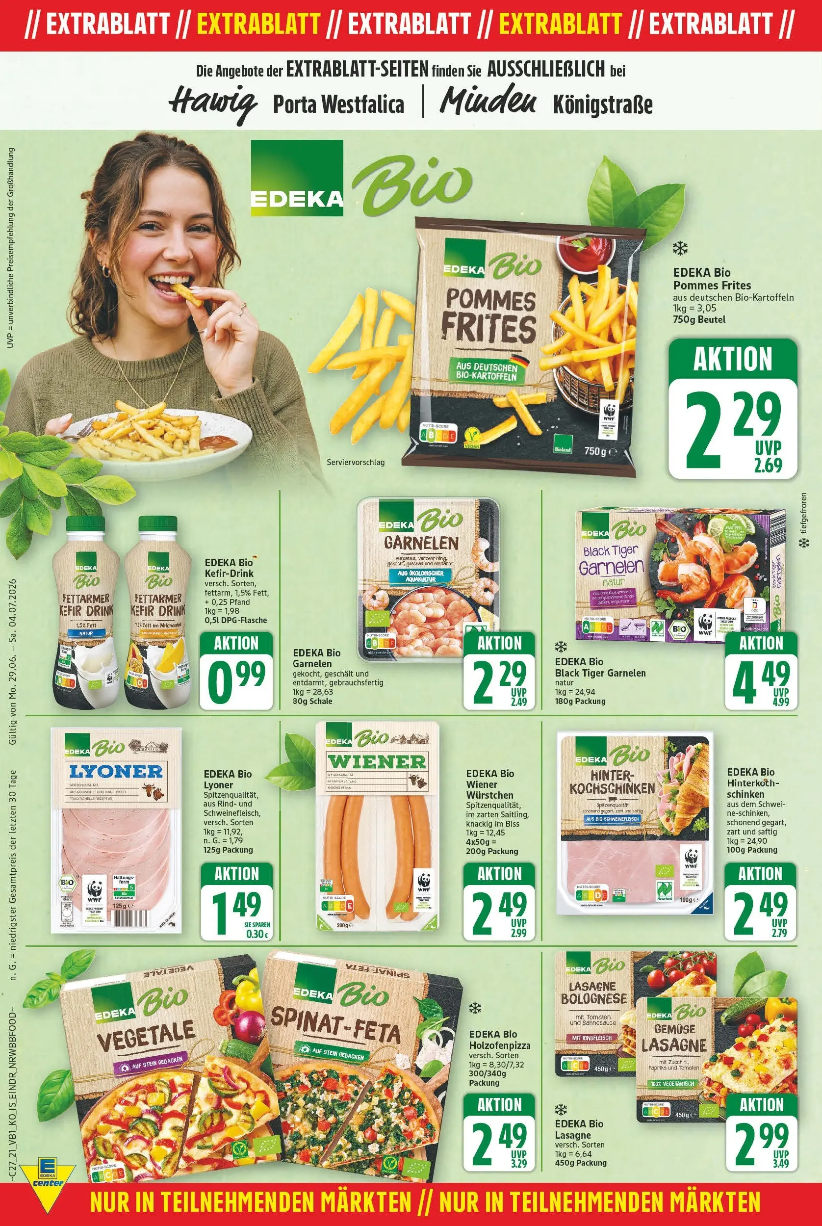 E center - Wochenangebote (ab 28.06.2026) zum Blättern | Seite: 24 | Produkte: Feta, Pommes, Tomaten, Pommes frites