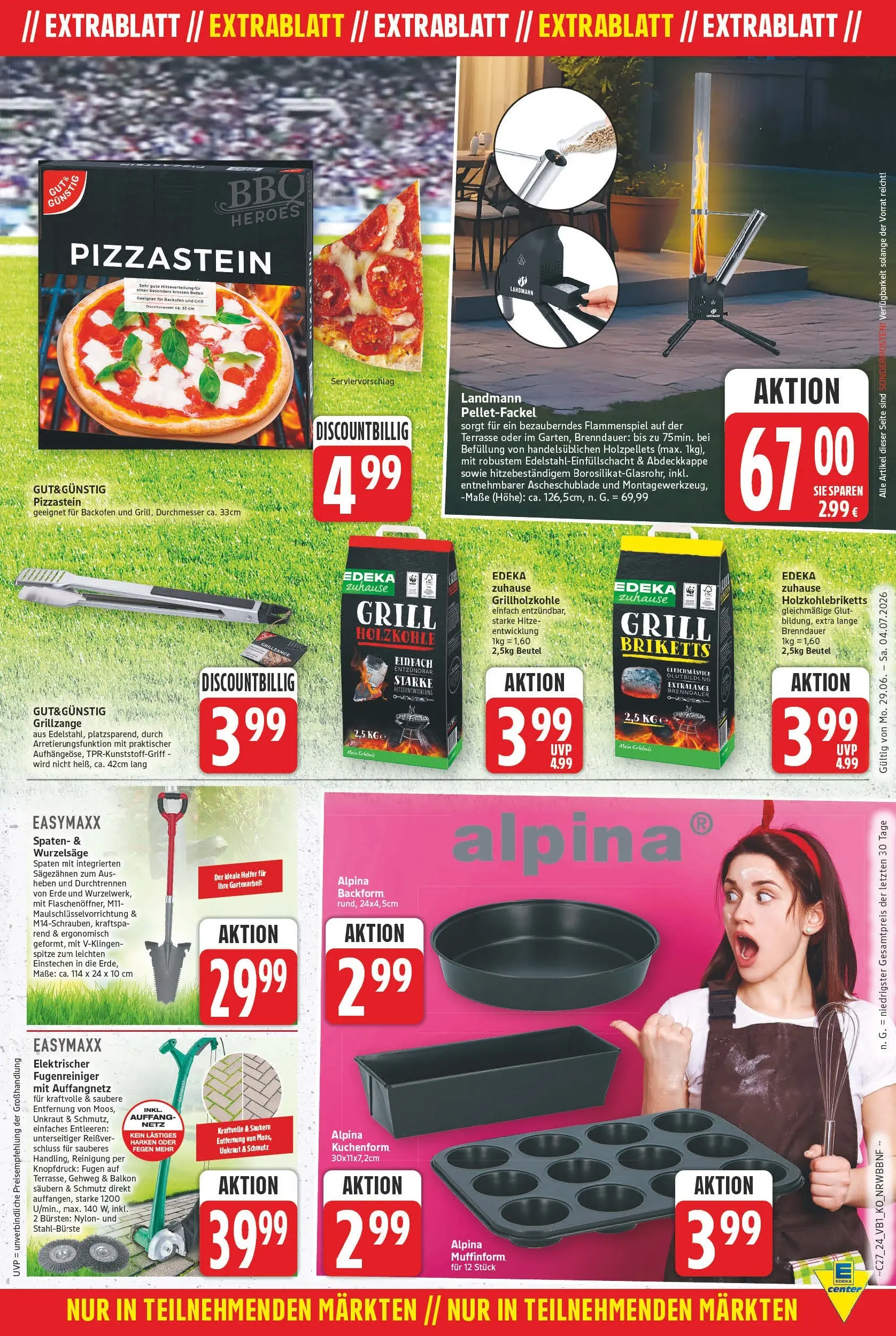 E center - Wochenangebote (ab 28.06.2026) zum Blättern | Seite: 27 | Produkte: Grill, Backofen