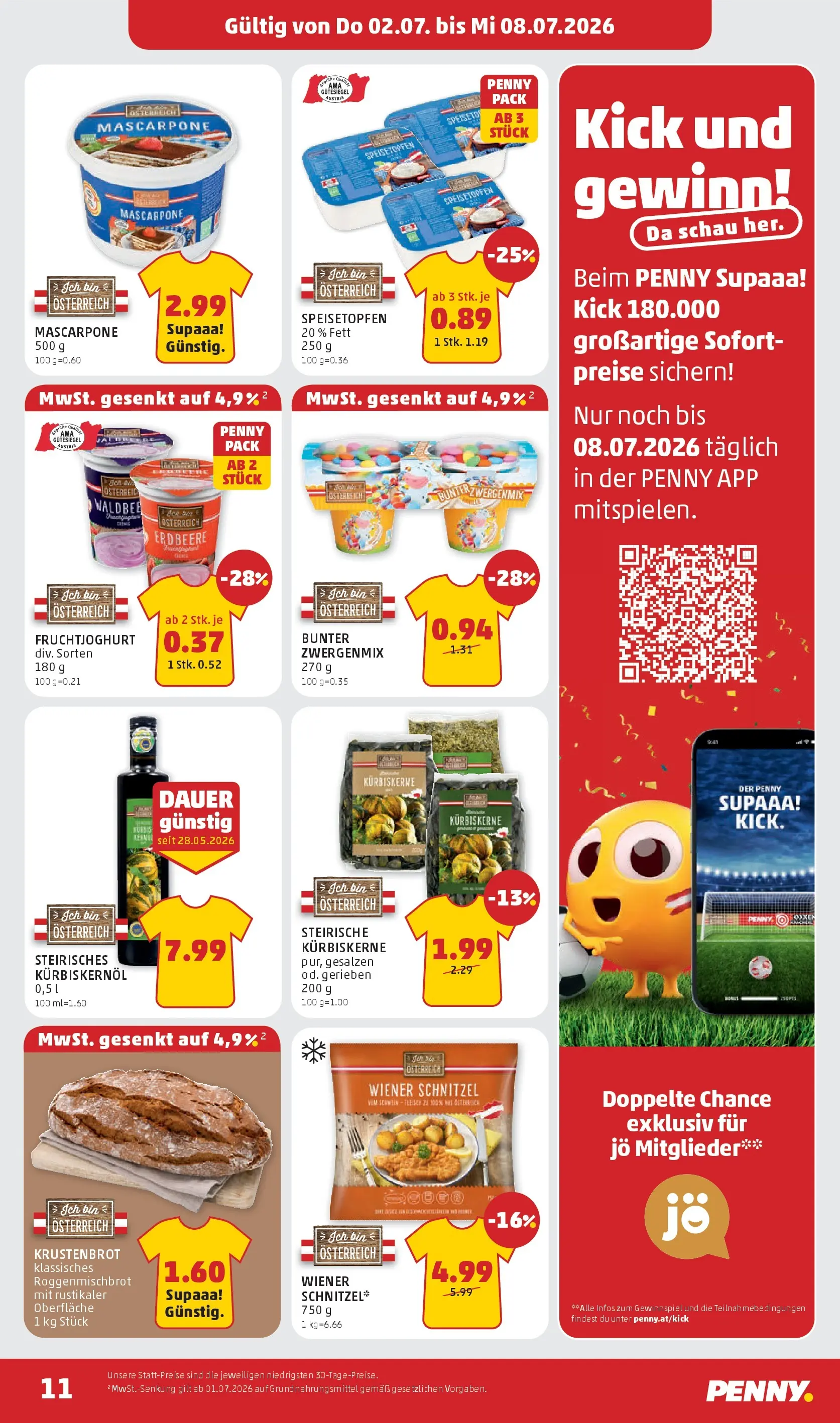 Penny Markt - PENNY: Die ganze Woche sparen. ab (01.07.2026) - Angebote, Prospekt | Seite: 11
