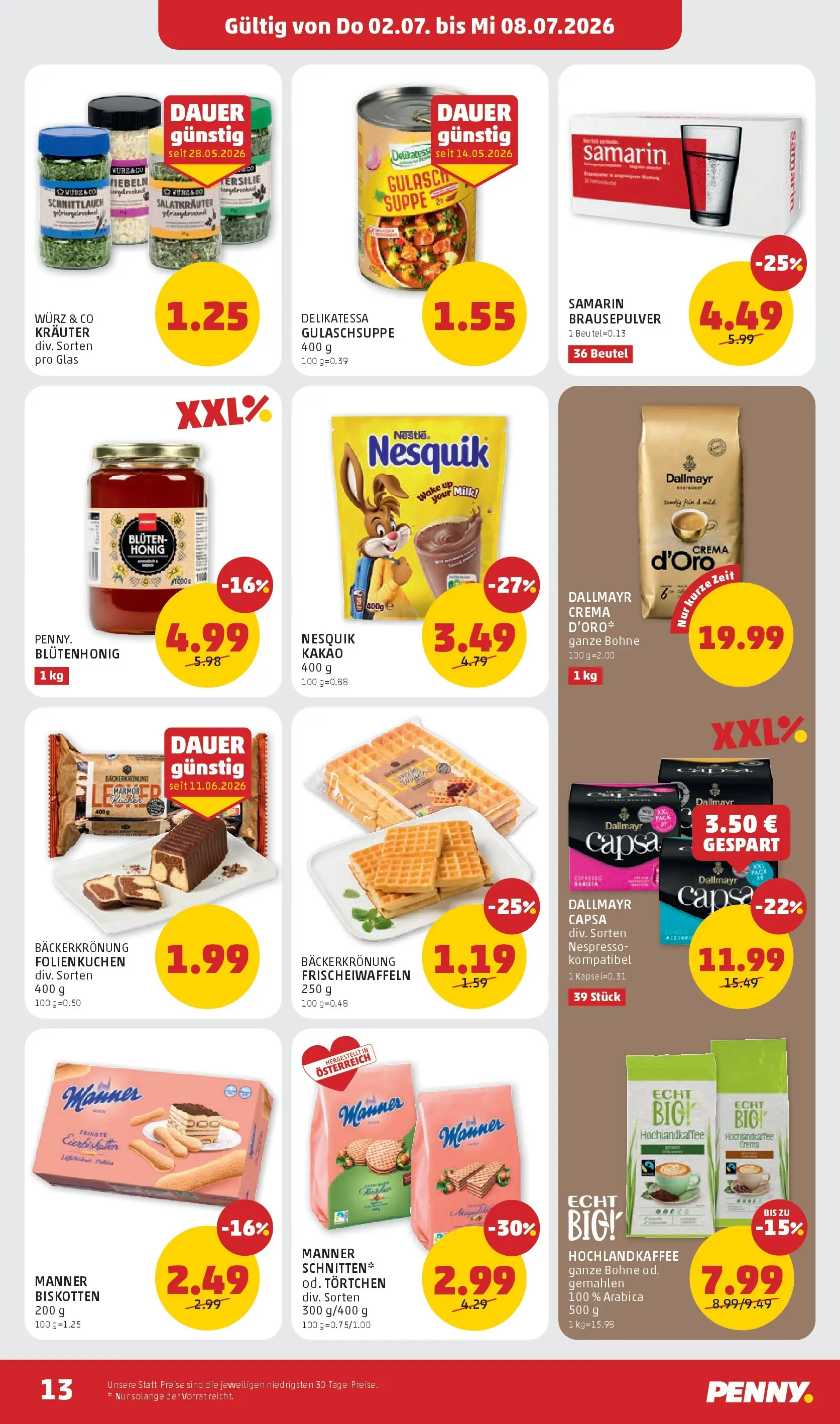 Penny Markt - PENNY: Die ganze Woche sparen. ab (01.07.2026) - Angebote, Prospekt | Seite: 13