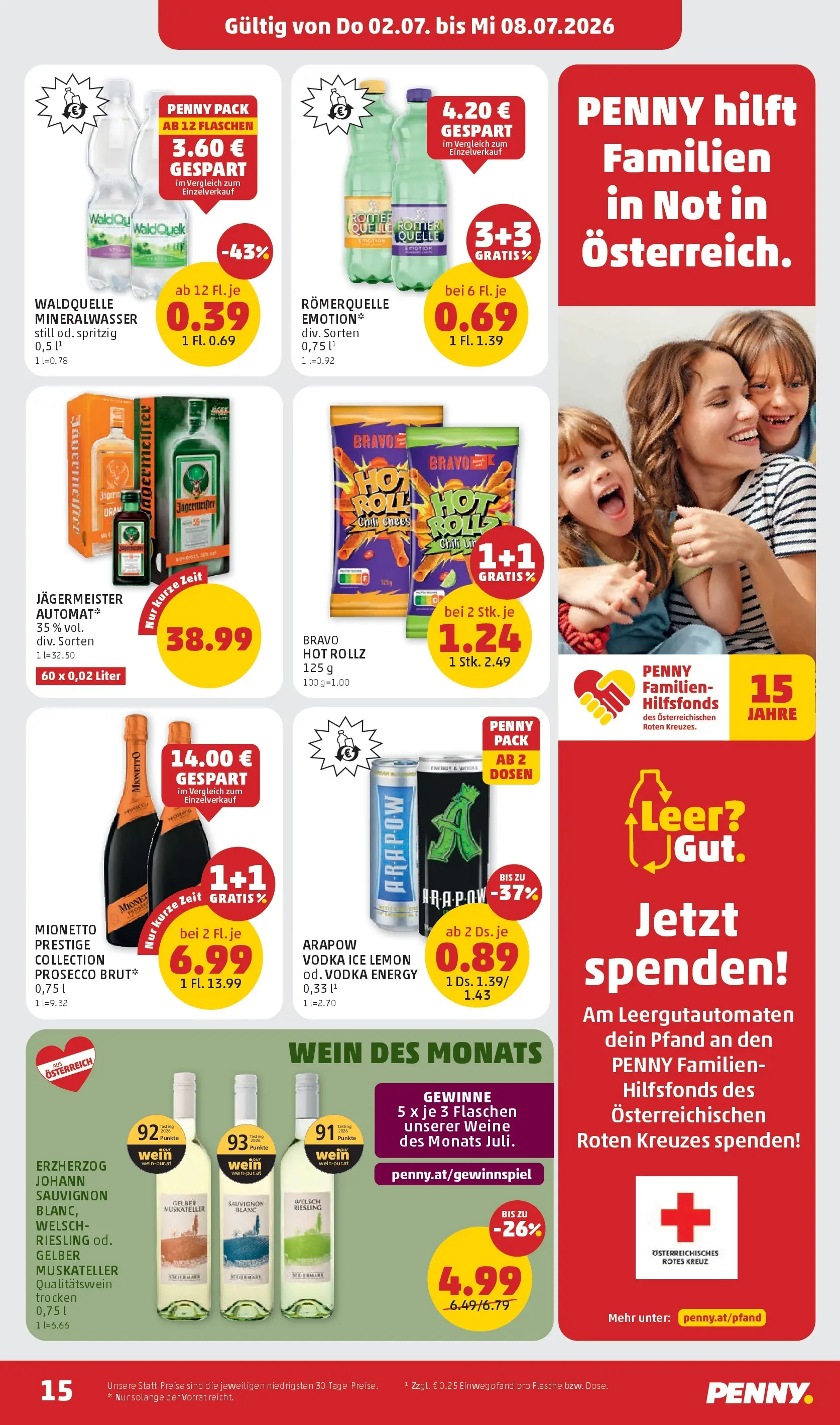 Penny Markt - PENNY: Die ganze Woche sparen. ab (01.07.2026) - Angebote, Prospekt | Seite: 15 | Produkte: Wein