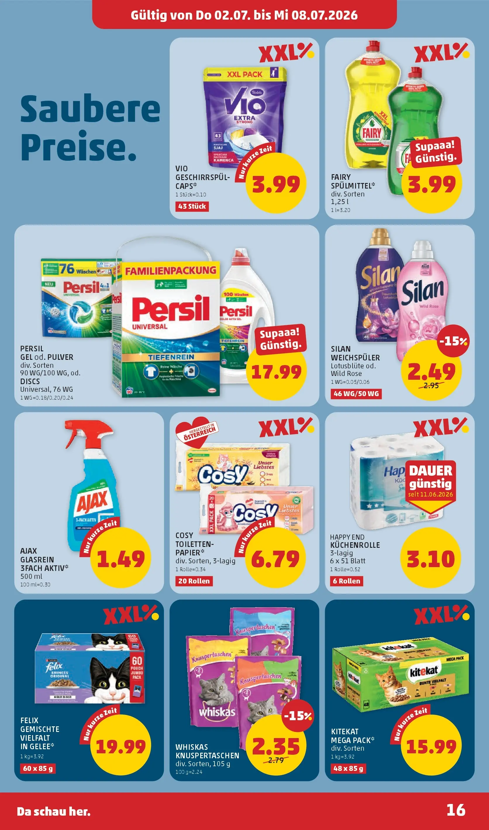 Penny Markt - PENNY: Die ganze Woche sparen. ab (01.07.2026) - Angebote, Prospekt | Seite: 16 | Produkte: Weichspüler