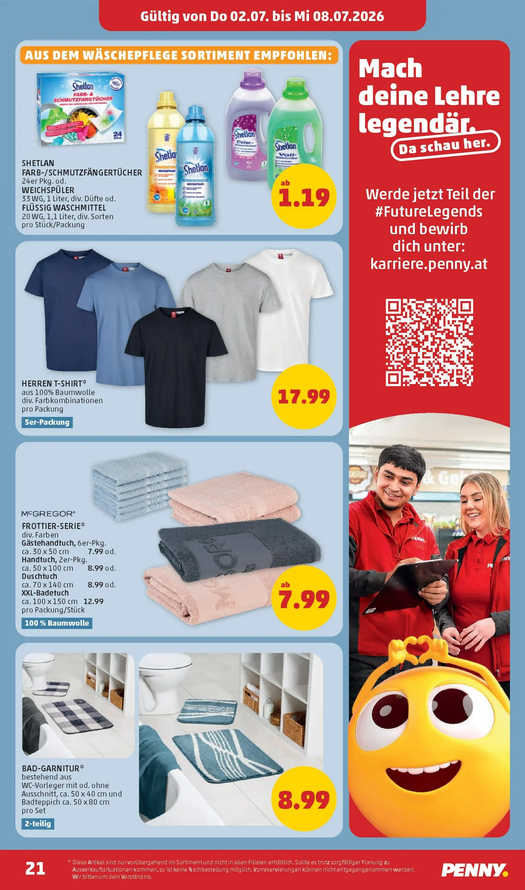 Penny Markt - PENNY: Die ganze Woche sparen. ab (01.07.2026) - Angebote, Prospekt | Seite: 21 | Produkte: Weichspüler, Waschmittel