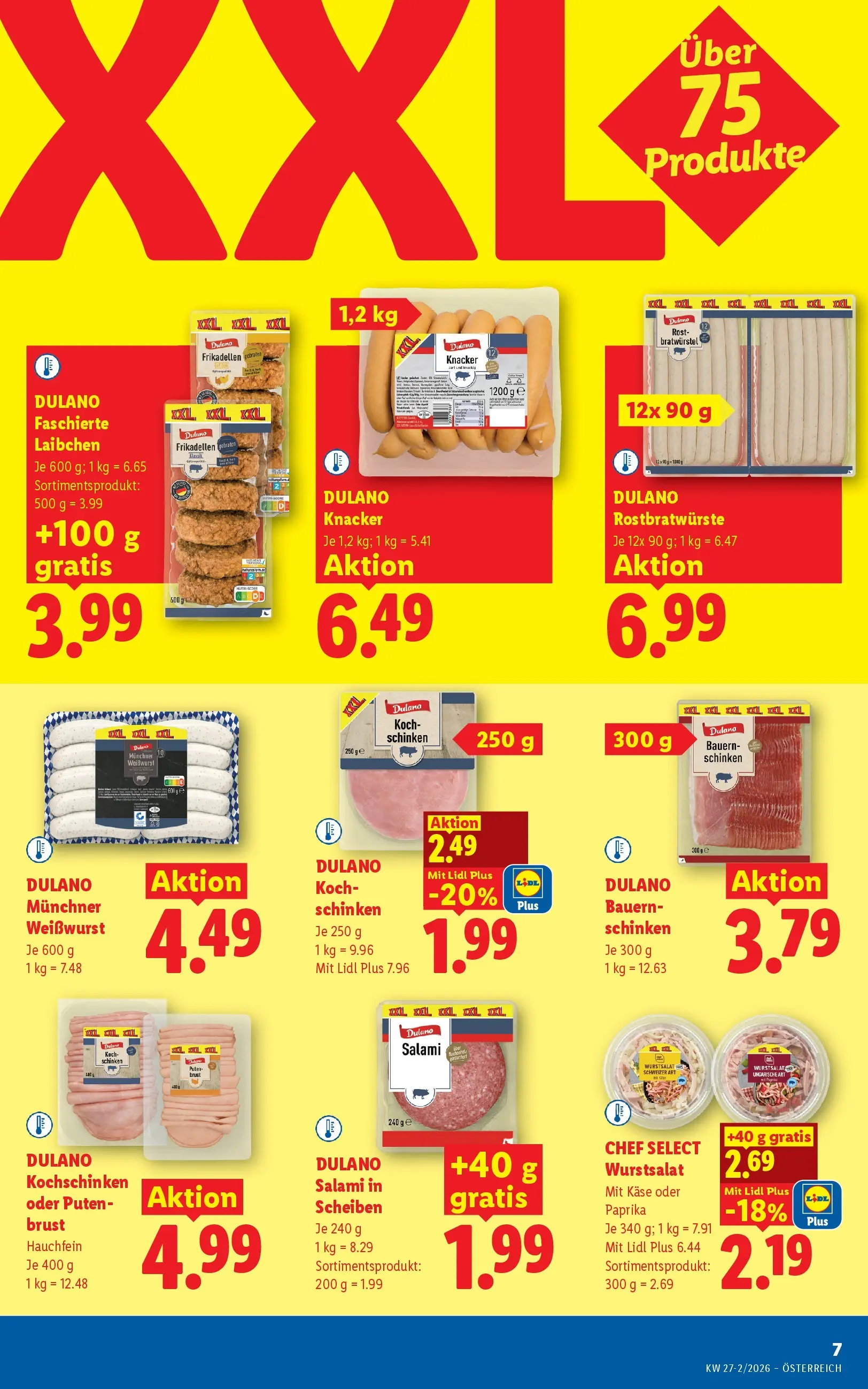 Lidl - Lidl ab 01.07.2026 - Angebote ab donnerstag | Seite: 9 | Produkte: Käse, Salami, Schinken