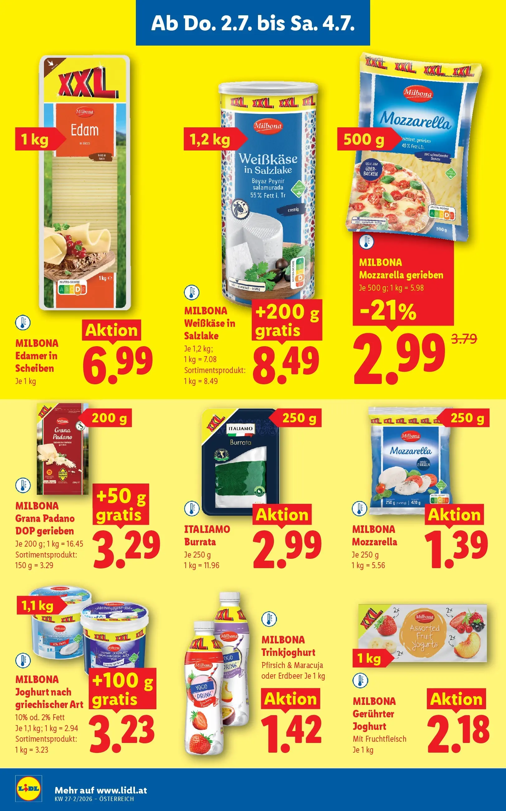 Lidl - Lidl ab 01.07.2026 - Angebote ab donnerstag | Seite: 10 | Produkte: Pfirsich, Joghurt