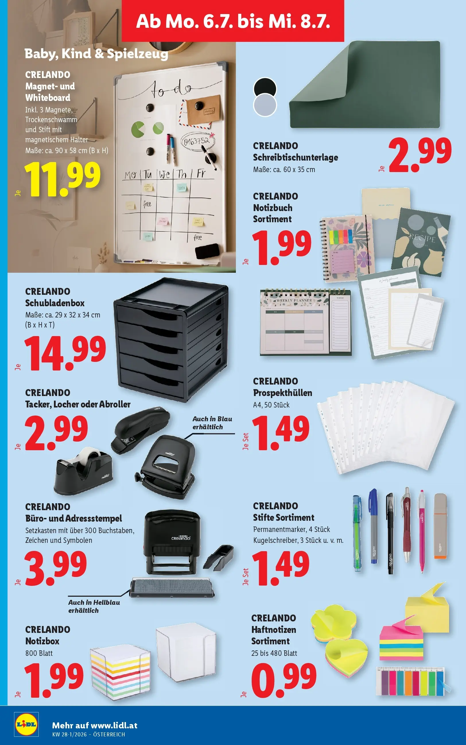 Lidl - Lidl ab 01.07.2026 - Angebote ab donnerstag | Seite: 29 | Produkte: Notizbuch