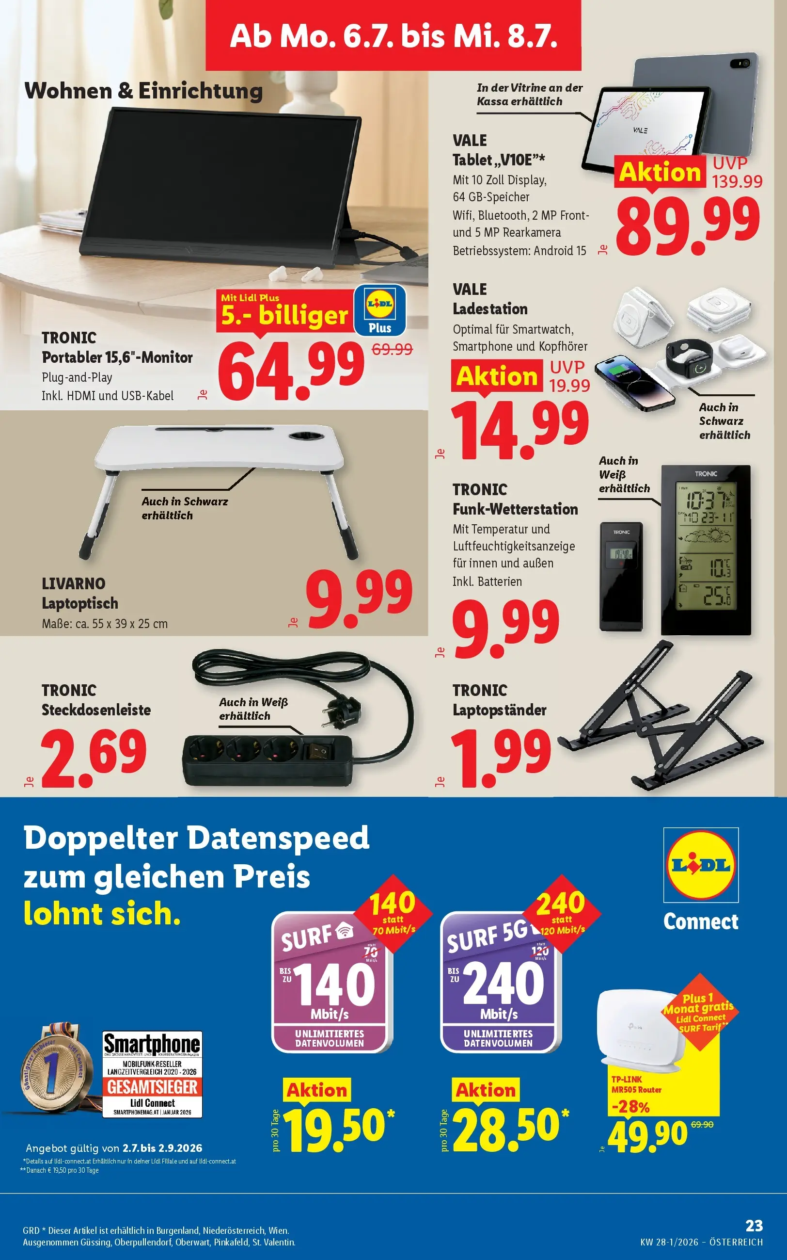 Lidl - Lidl ab 01.07.2026 - Angebote ab donnerstag | Seite: 30 | Produkte: Smartphone, Tablet, Kopfhörer