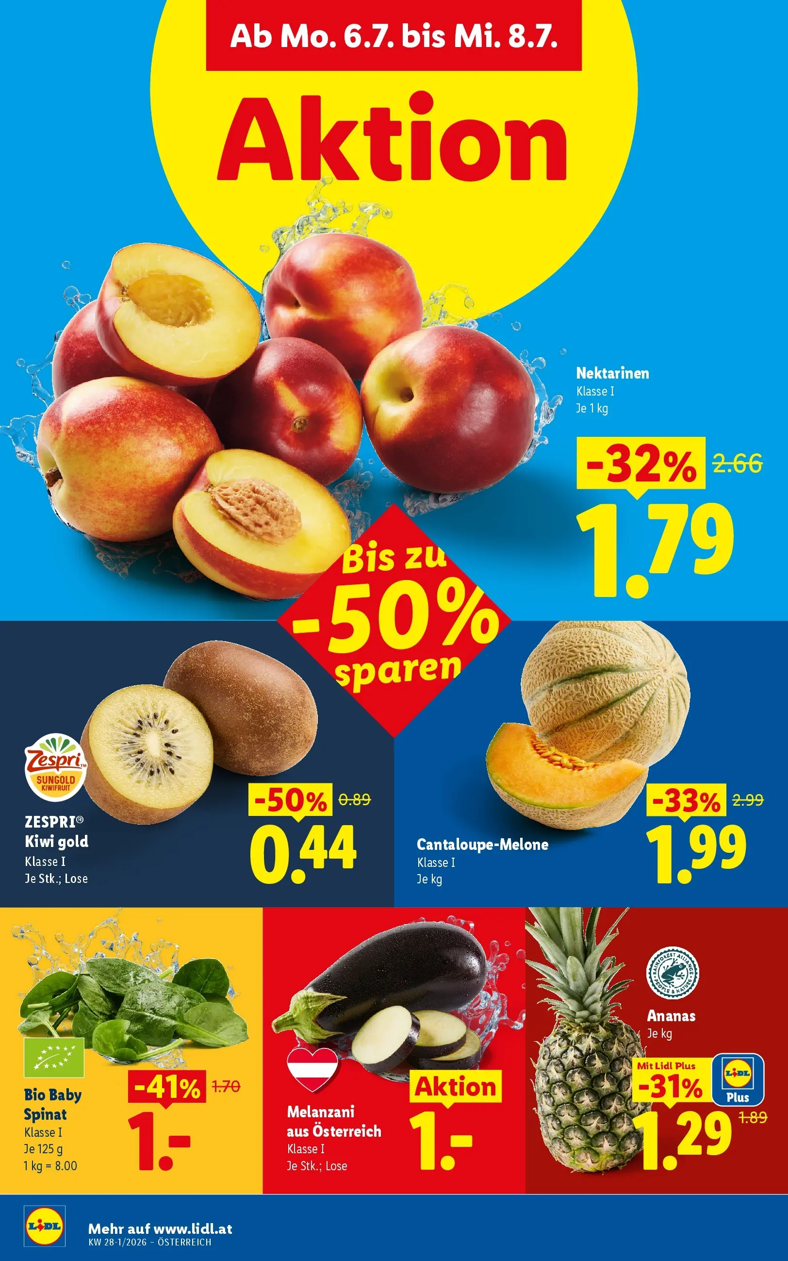 Lidl - Lidl ab 01.07.2026 - Angebote ab donnerstag | Seite: 37 | Produkte: Kiwi, Ananas