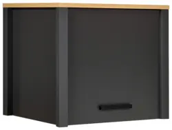 Aufsatzschrank Venet, Anthrazit/Artisan Eiche