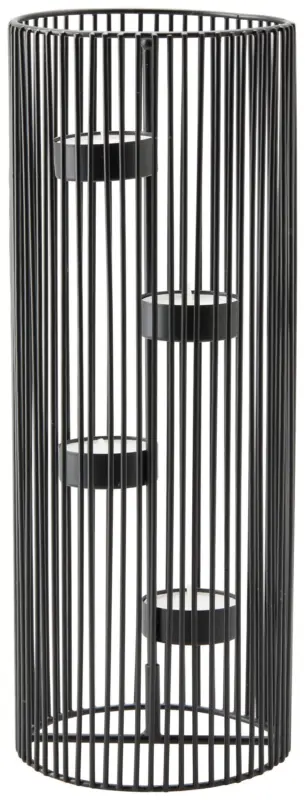 Kerzenhalter Thea in Schwarz