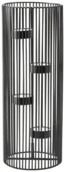 Kerzenhalter Thea in Schwarz