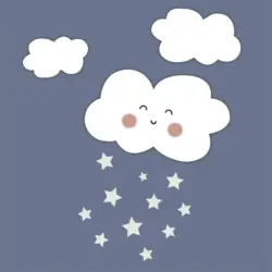 Babywanddeko Raining Stars