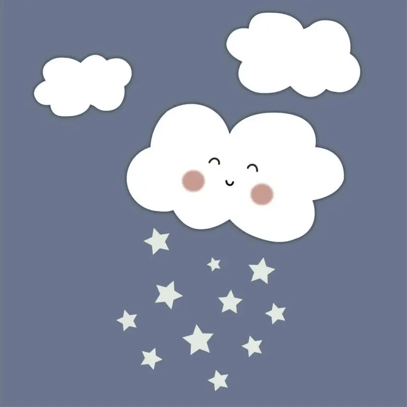 Babywanddeko Raining Stars