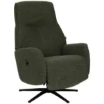 M&ouml;belix Relaxsessel Snooze Dunkelgr&uuml;n B: 77 cm