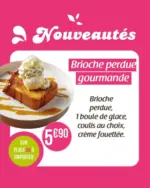 Crescendo Brioche perdue gourmande - au 01.07.2026