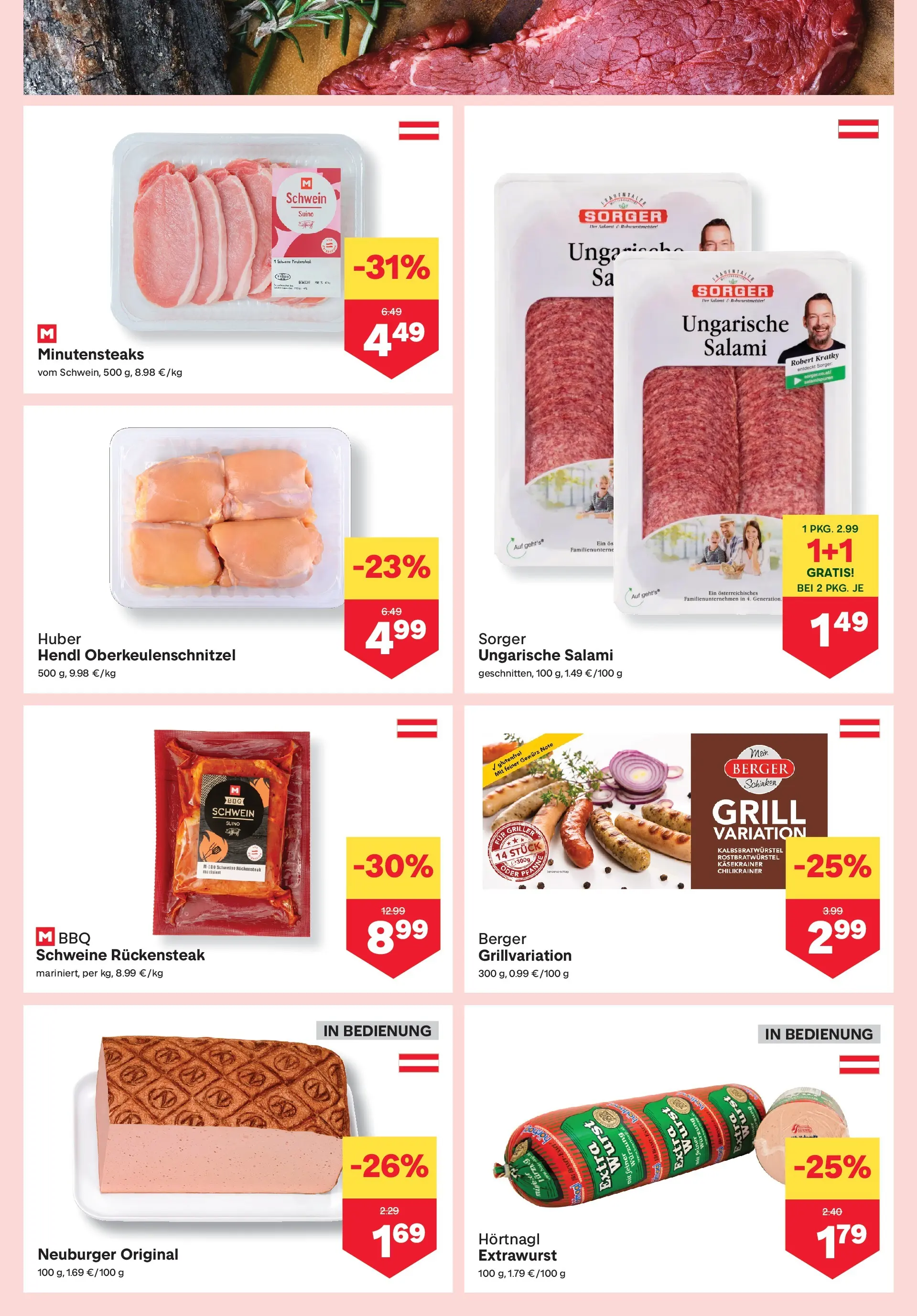 MPREIS Pfunds von 02.07.2026 - Aktuelle Angebote | Seite: 3 | Produkte: Wurst, Grill, Salami, Schinken