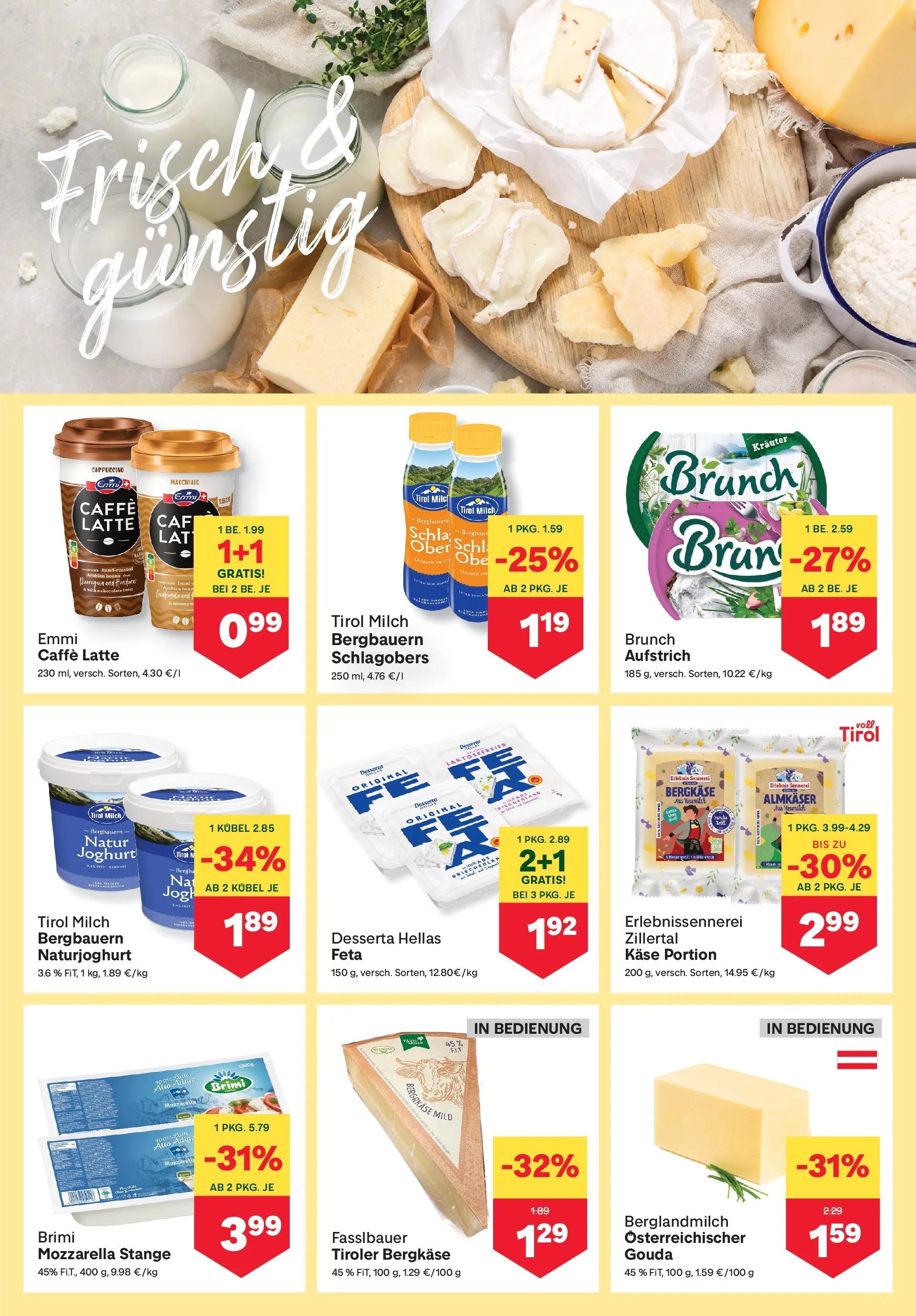 MPREIS Pfunds von 02.07.2026 - Aktuelle Angebote | Seite: 5 | Produkte: Milch, Käse, Joghurt