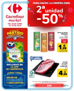 Vista previa Carrefour Market - 2ª unidad al -50% válido desde el 10/07/2026