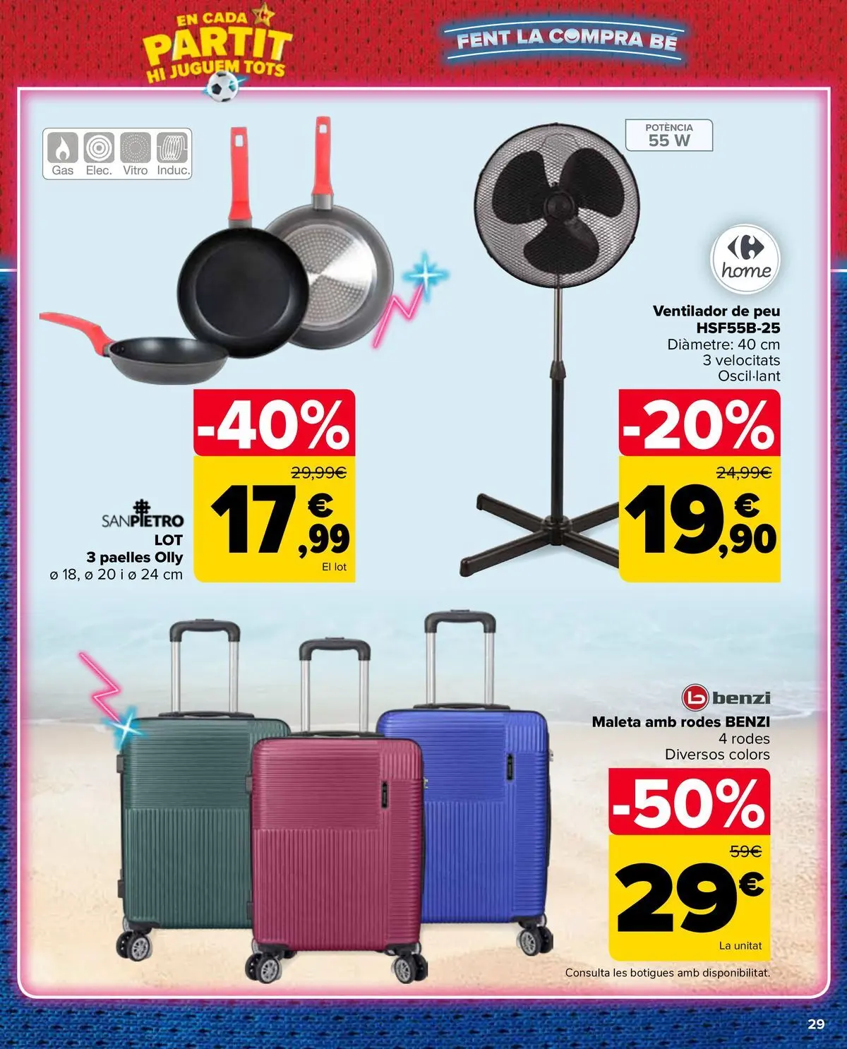Carrefour Market - 2ª unidad al -50% 10/07/2026 - 13/07/2026 | Página: 29 | Productos: Maleta, Ventilador