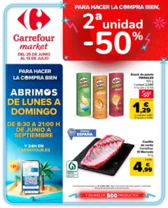 Vista previa Carrefour Market - 2ª unidad al -50% válido desde el 25/06/2026 Vista previa Carrefour Market - 2ª unidad al -50% válido desde el 25/06/2026