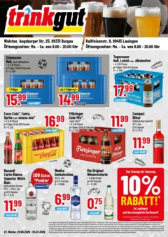 Trinkgut - trinkgut: Wochenangebote ab 28.06.2026 gültig