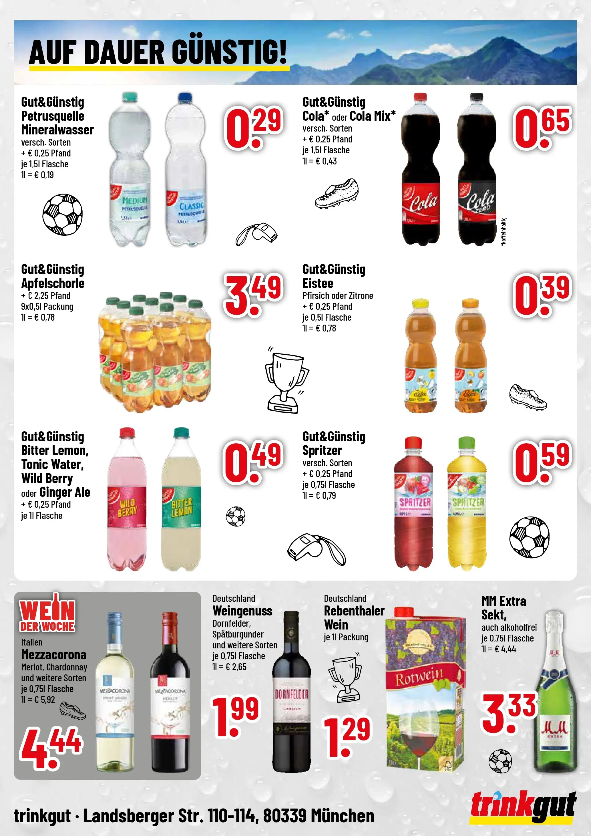 Trinkgut - trinkgut: Wochenangebote (ab 28.06.2026) » Angebote online | Seite: 4 | Produkte: Cola, Rotwein, Zitrone, Pfirsich