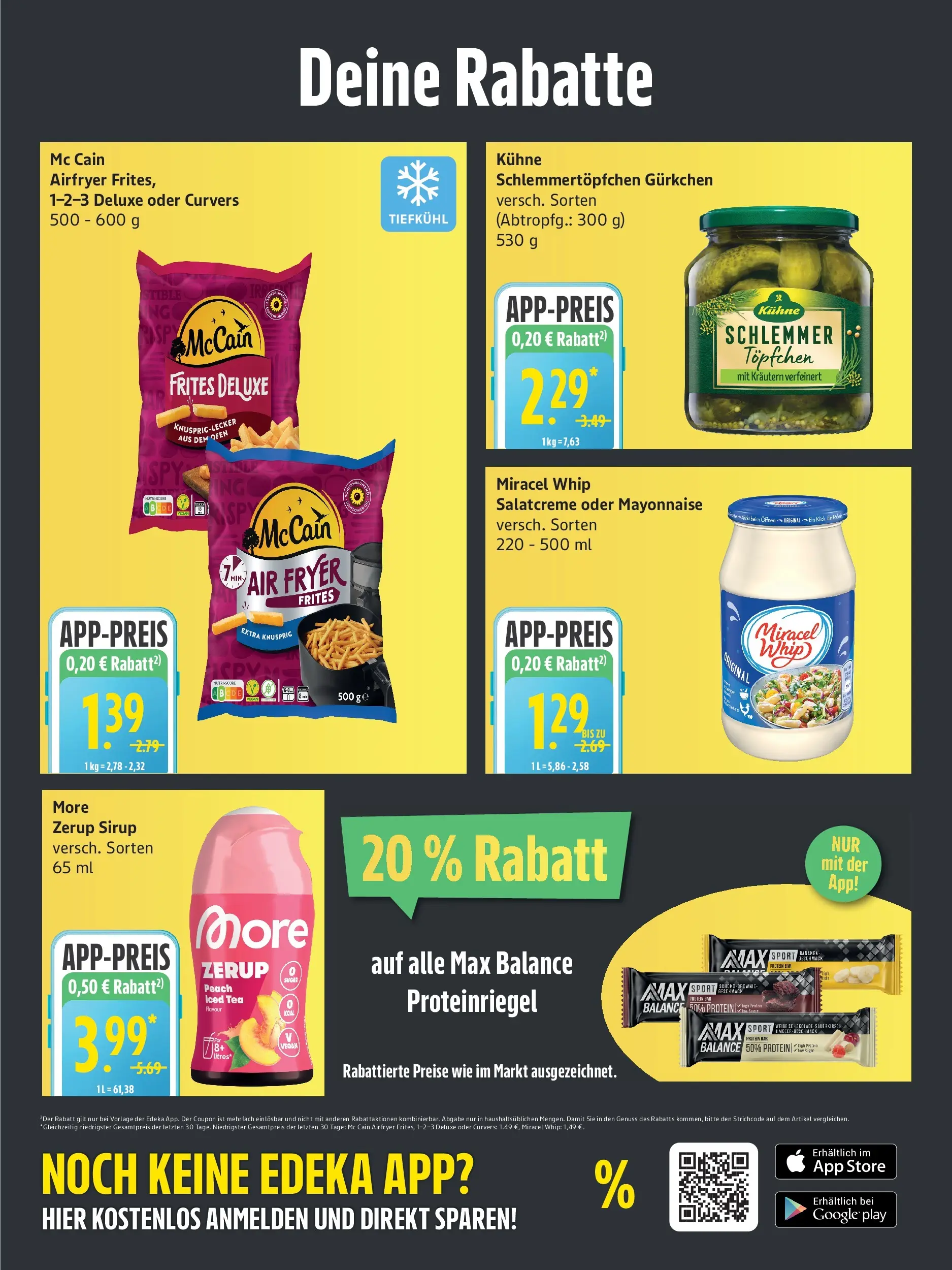 Edeka - EDEKA: Wochenangebote (ab 28.06.2026) » Angebote Online | Seite: 5 | Produkte: Bananen, Sirup, McCain, Mayonnaise