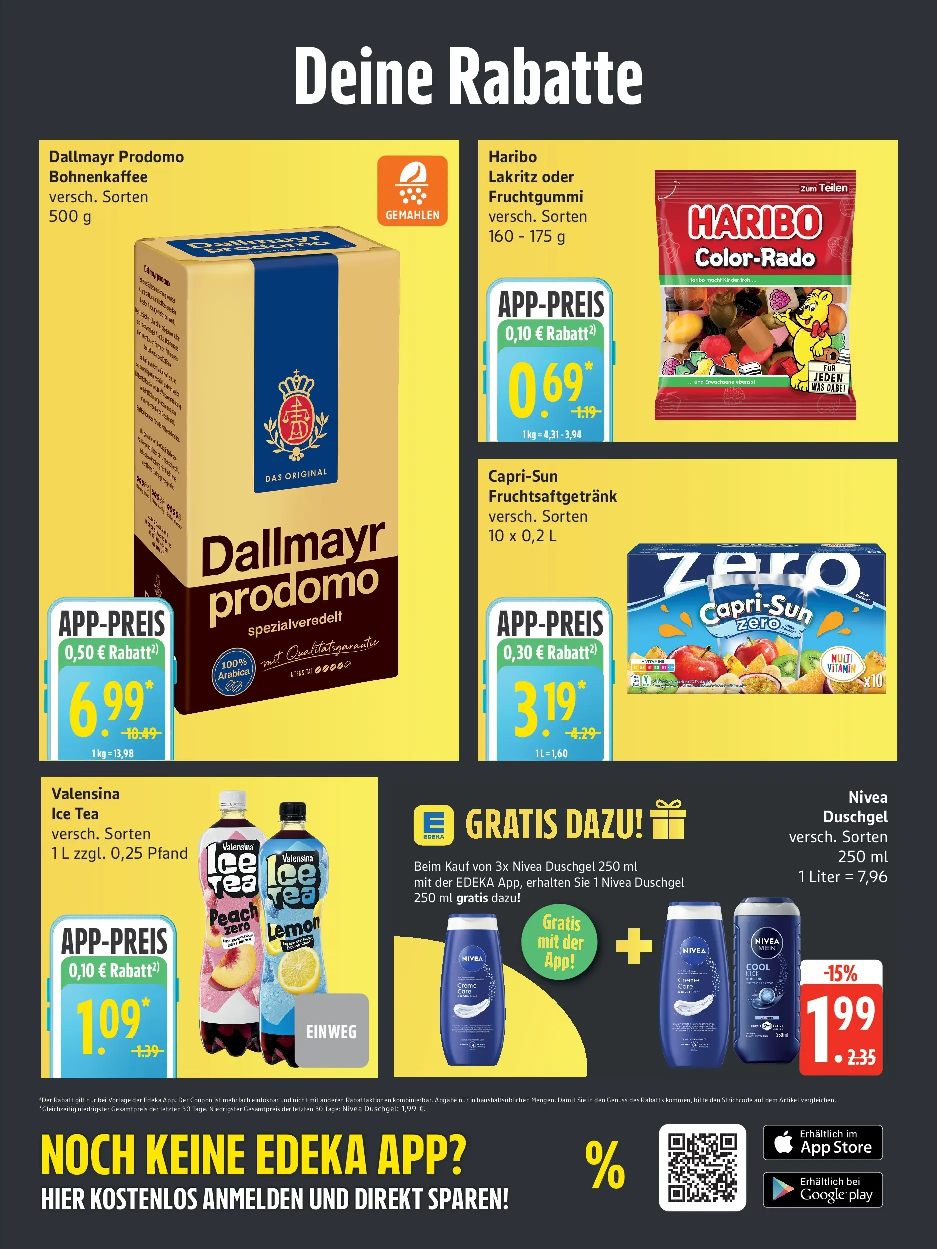 Edeka - EDEKA: Wochenangebote (ab 28.06.2026) » Angebote Online | Seite: 6 | Produkte: Creme, Valensina, Duschgel, Dallmayr prodomo