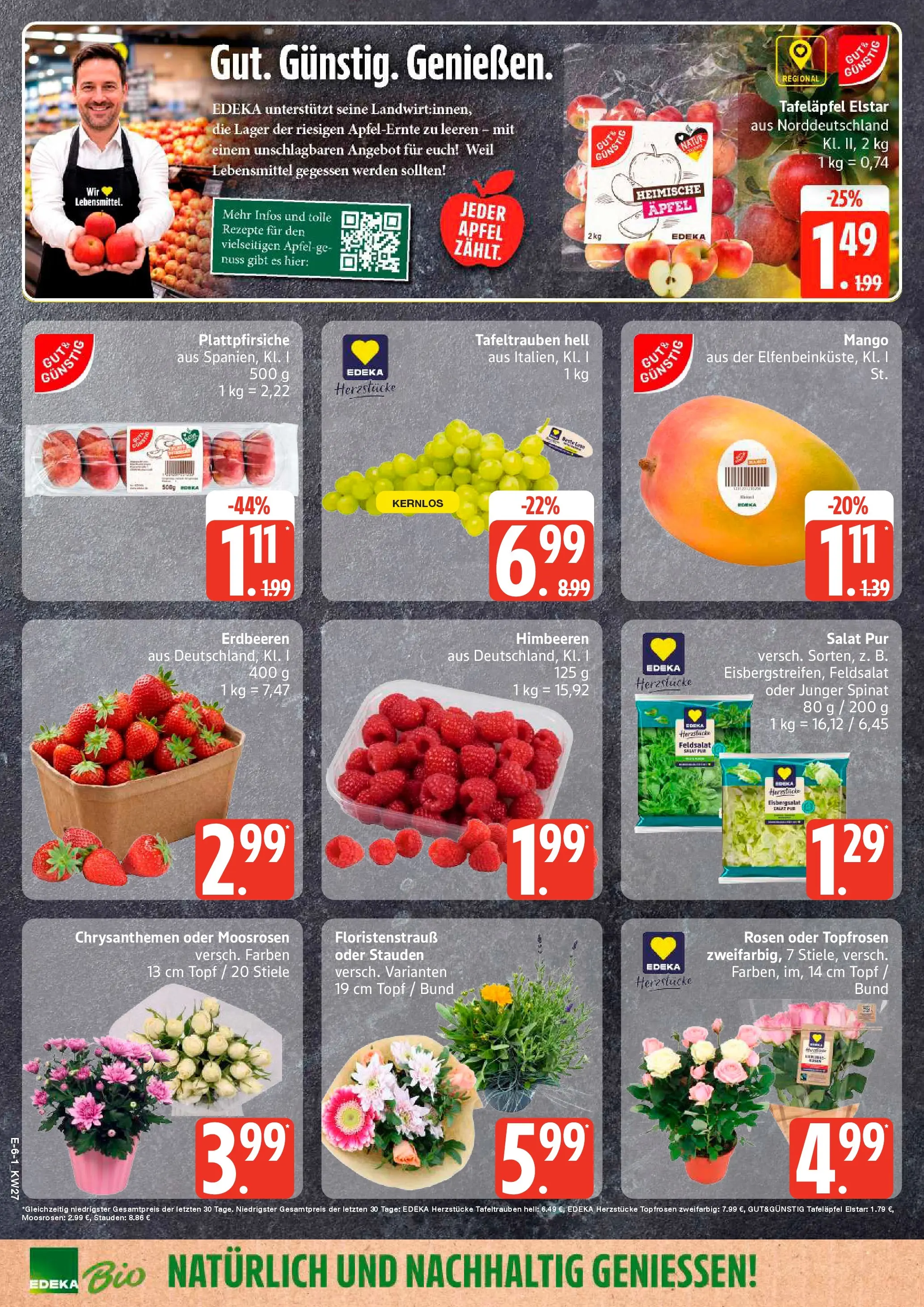 Edeka - EDEKA: Wochenangebote (ab 28.06.2026) » Angebote Online | Seite: 6 | Produkte: Himbeeren, Äpfel, Mango, Erdbeeren