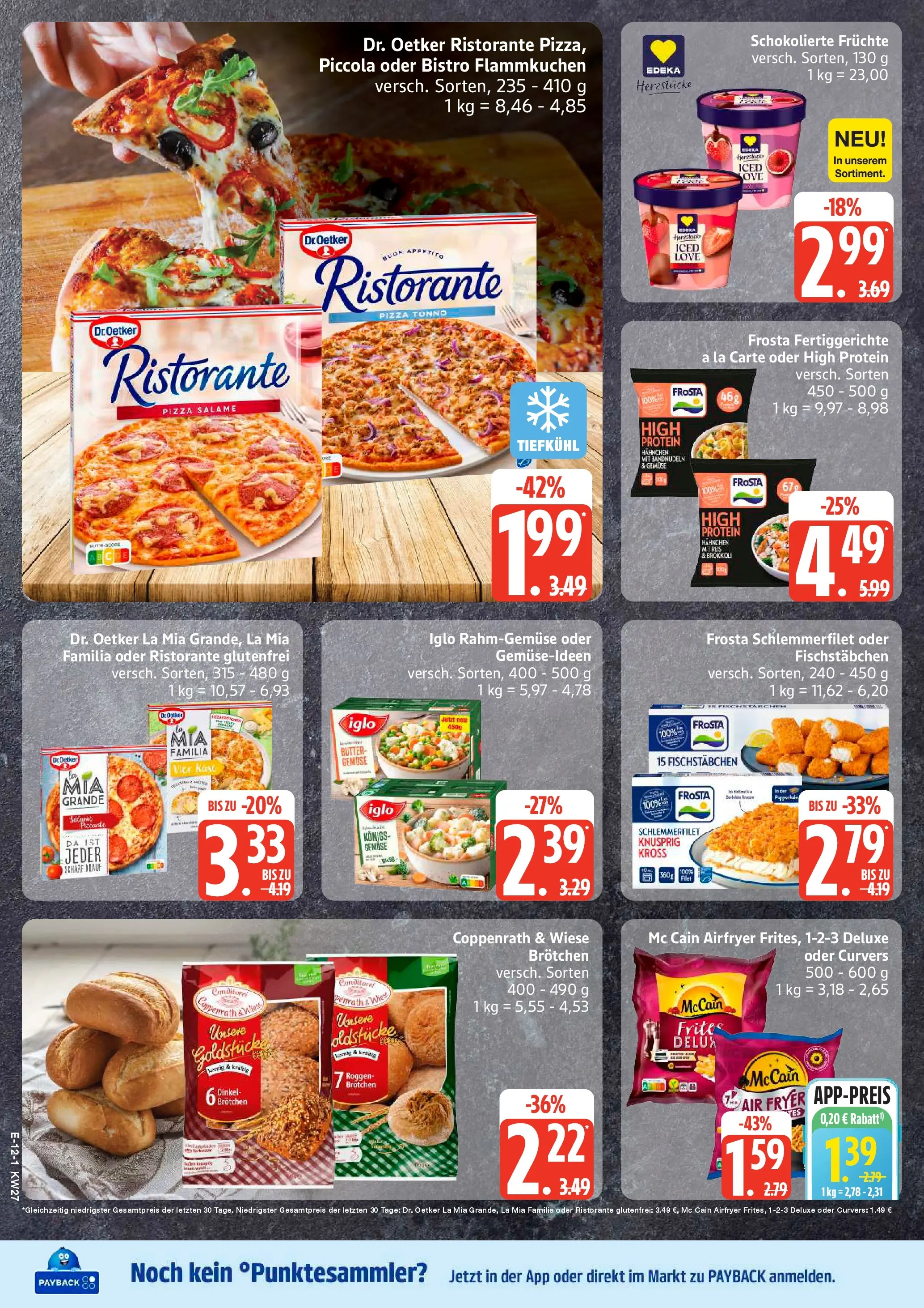 Edeka - EDEKA: Wochenangebote (ab 28.06.2026) » Angebote Online | Seite: 13 | Produkte: Hahnchen, Butter, Fischstabchen, Gemüse