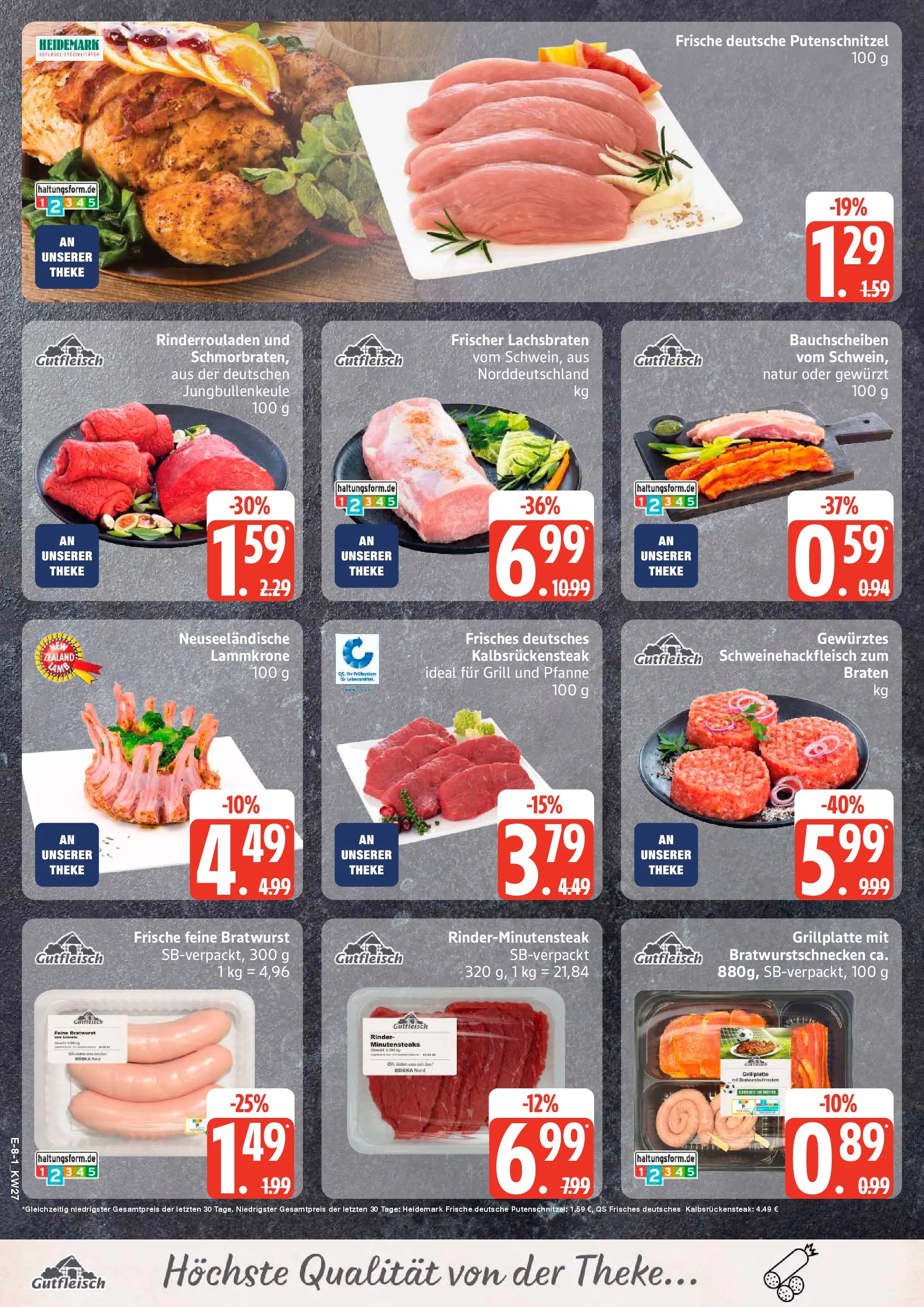 Edeka - EDEKA: Wochenangebote (ab 28.06.2026) » Angebote Online | Seite: 9 | Produkte: Rinderrouladen, Grill, Bratwurst, Putenschnitzel